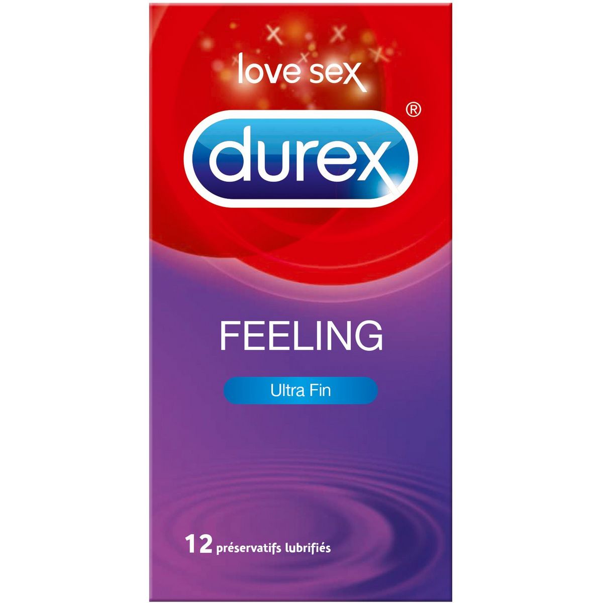DUREX Feeling préservatifs lubrifiés très fins 12 préservatifs