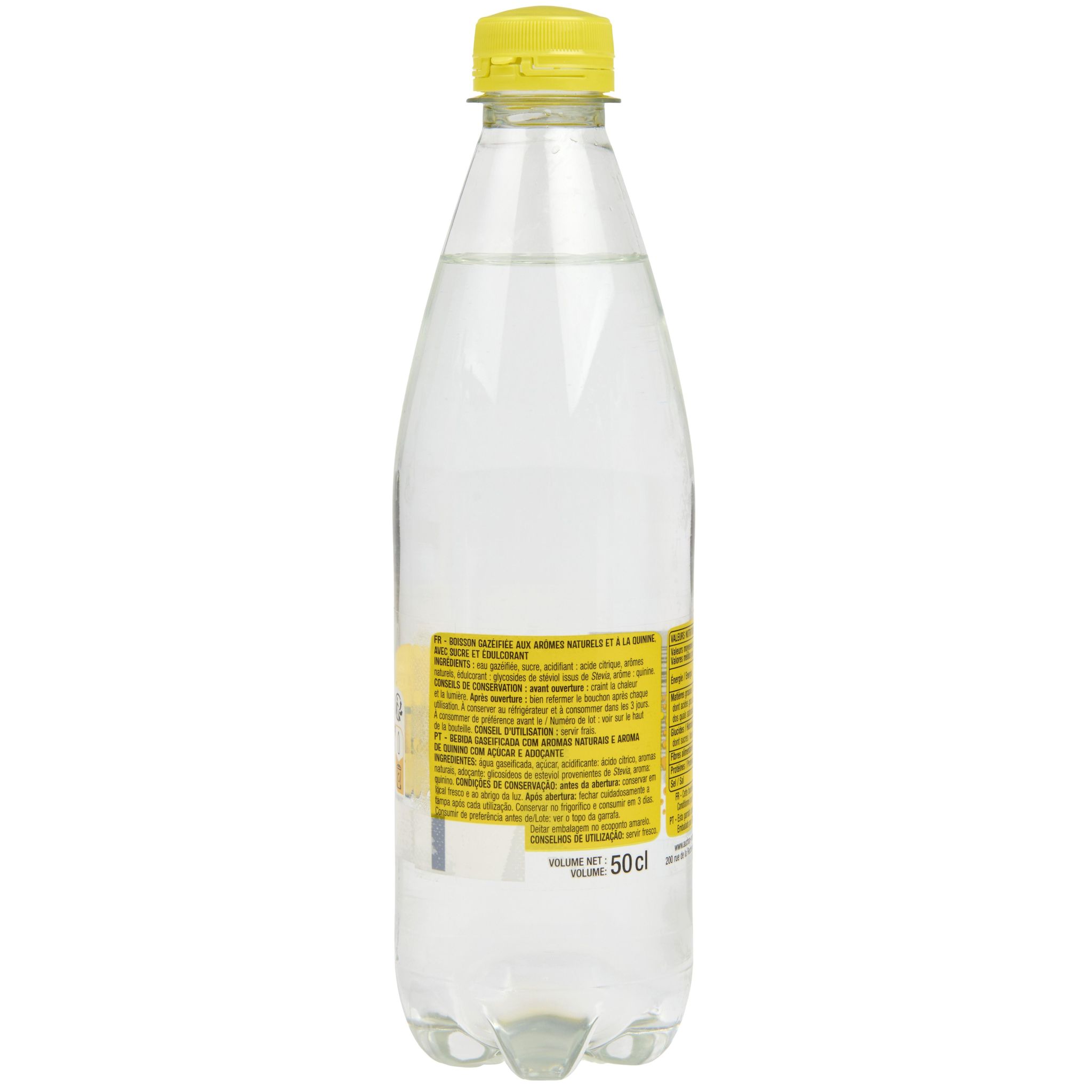 Voir la diapositive 3 : AUCHAN Boisson gazeuse Tonic à l'arôme naturel de quinine bouteille 50cl