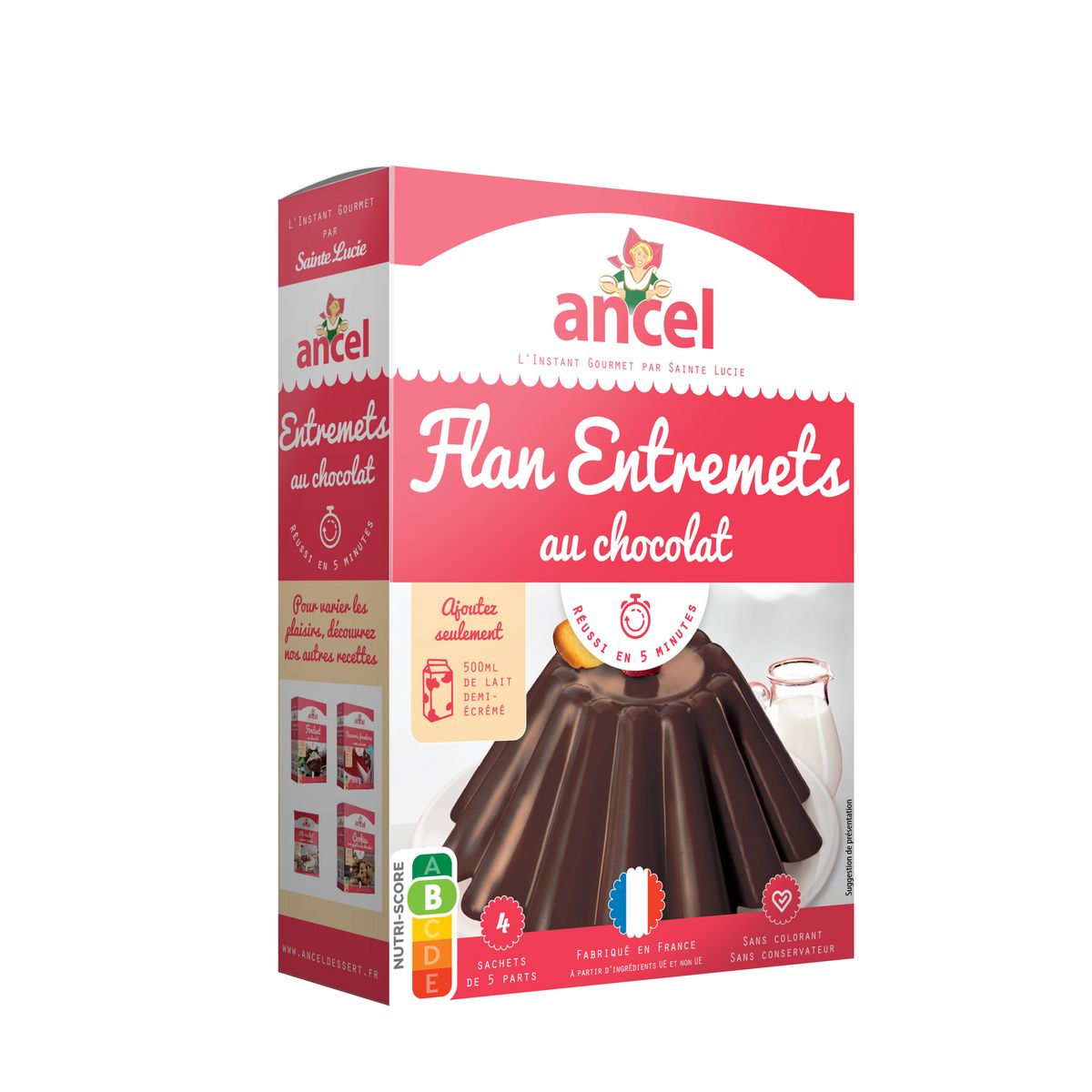 ANCEL Préparation pour flan entremets au chocolat 232g