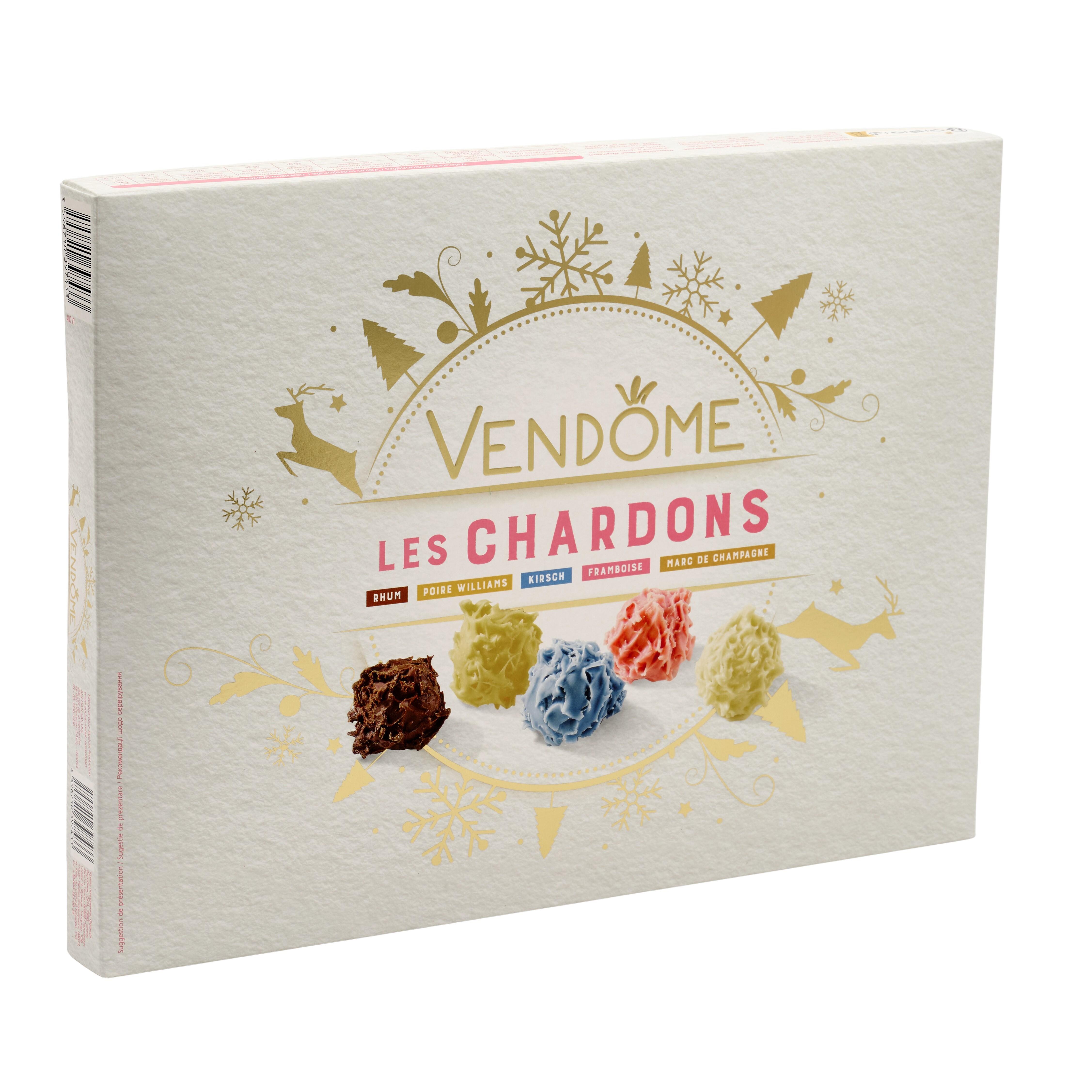 Voir la diapositive 5 : VENDOME Assortiment Bonbons de chocolat Les Chardons fourrés à la liqueur 300g