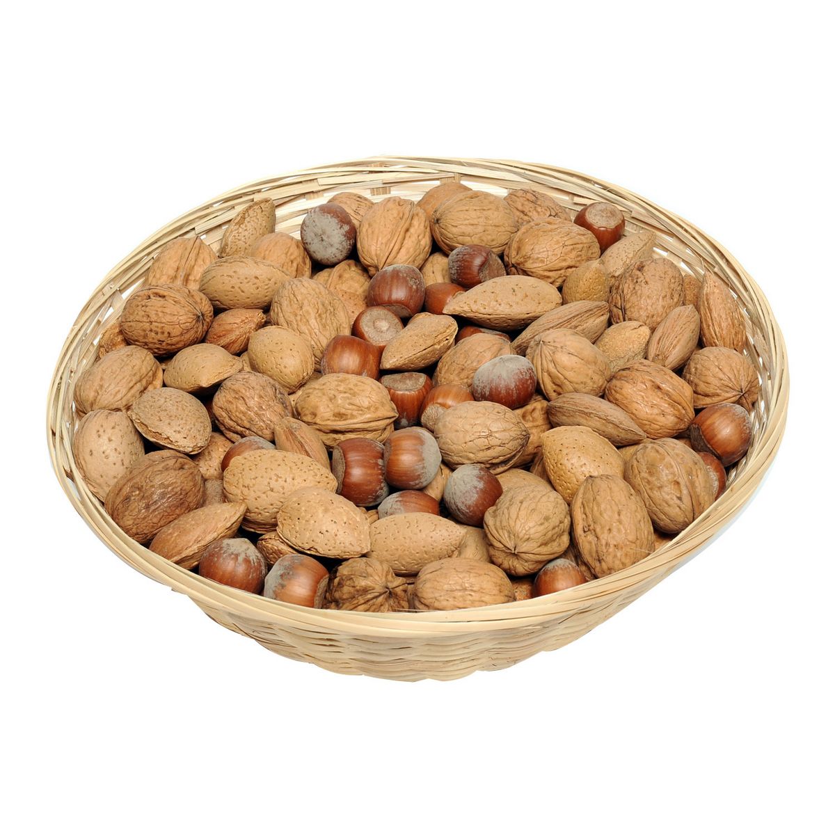 HOLYFRUITS Corbeille trio de fruits à coque noix noisettes et amandes 1kg