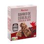 Voir la diapositive 3 : AUCHAN Crousti barres de céréales au chocolat noir 6 barres 126g