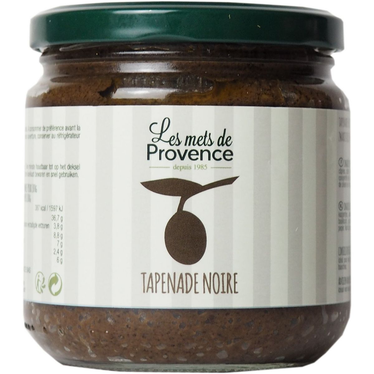 LES METS DE PROVENCE Tapenade noire 390g