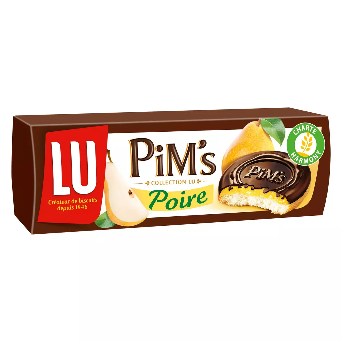 PIM'S Génoises nappées de chocolat saveur poire 150g