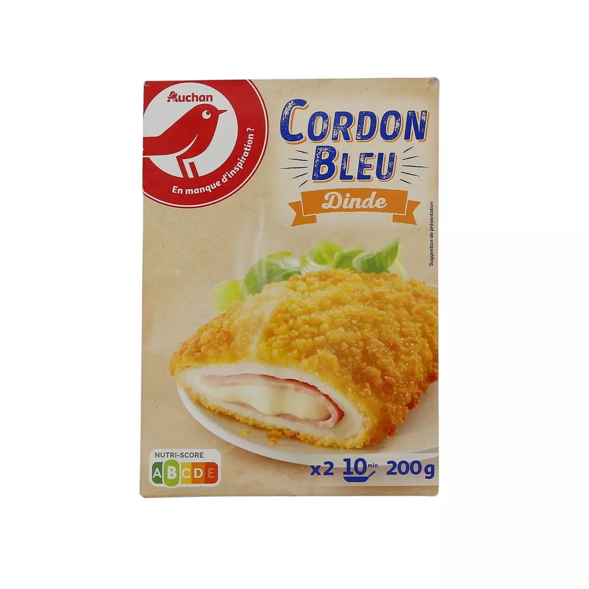 AUCHAN Cordon bleu 2 200g
