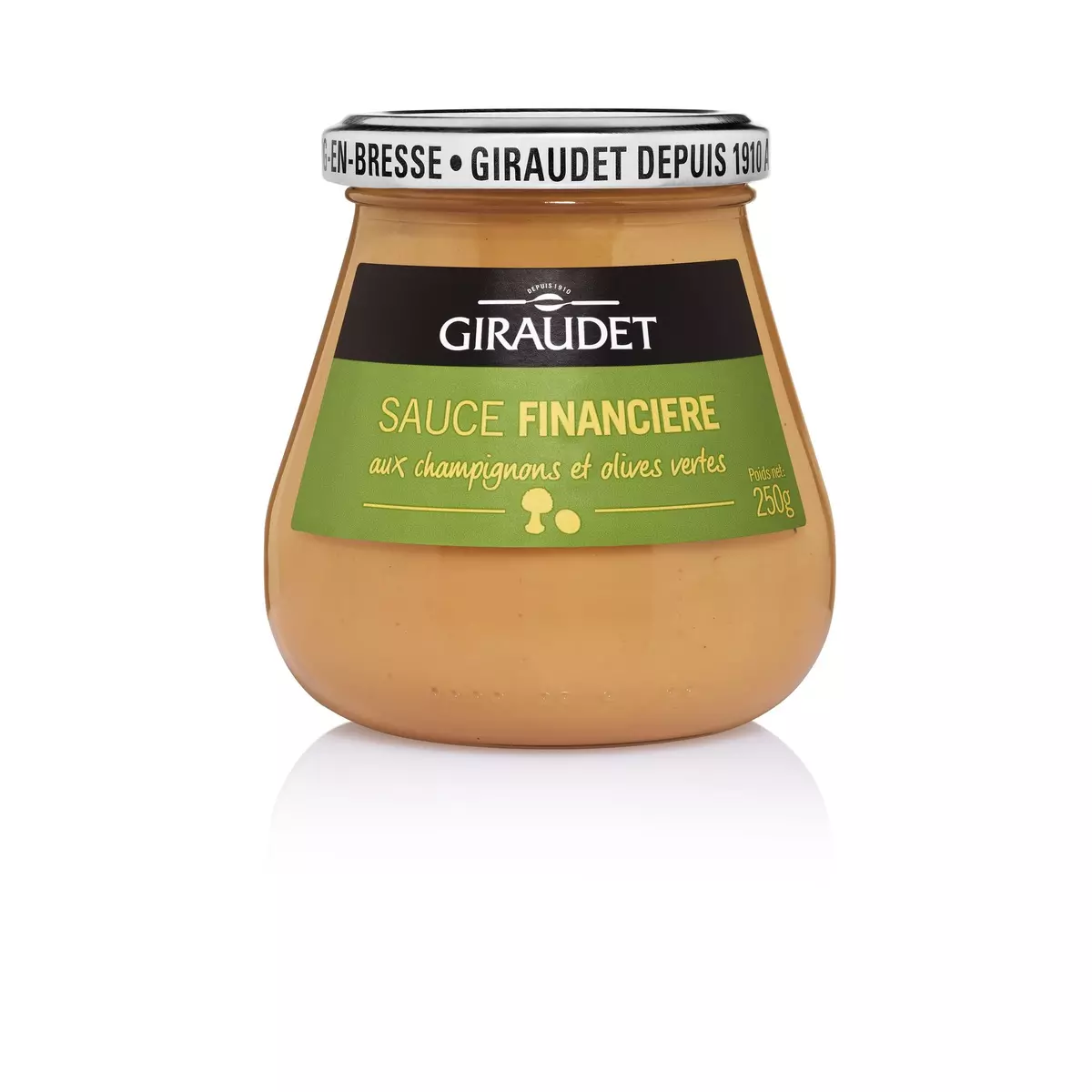 GIRAUDET Sauce financière aux champignons et olives vertes 250g