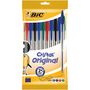 Voir la diapositive 2 : BIC Lot de 10 stylos bille pointe moyenne coloris assortis CRISTAL ORIGINAL