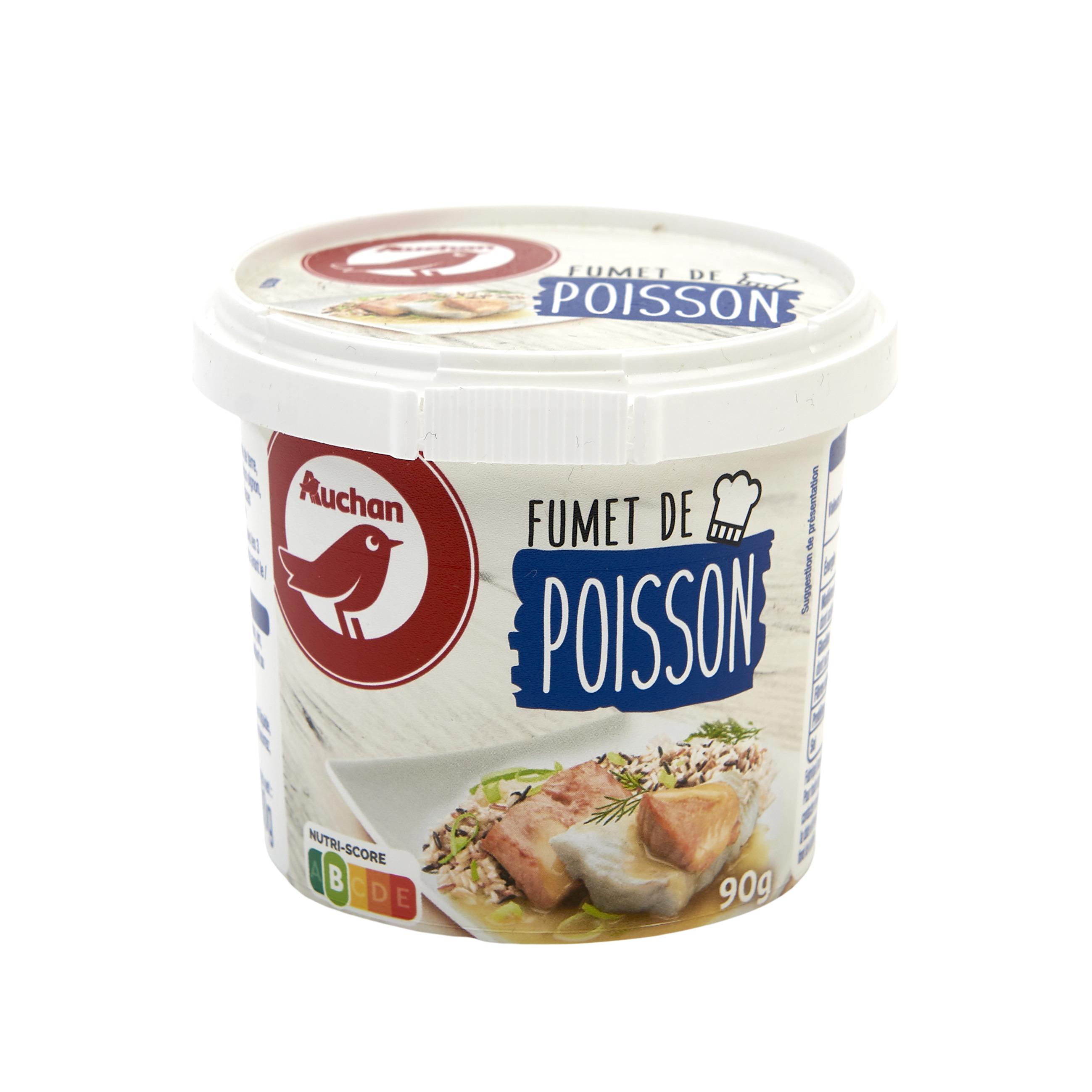 Voir la diapositive 2 : AUCHAN Fumet de poisson déshydraté avec bec verseur 90g