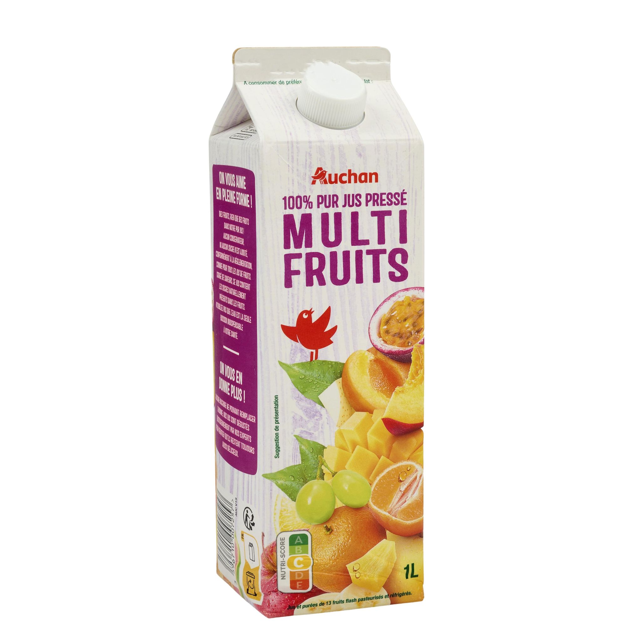Voir la diapositive 3 : AUCHAN Jus multifruits 1L