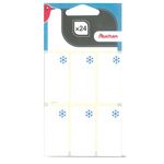 AUCHAN Lot de 24 étiquettes de congélations 25.x5cm