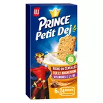 PRINCE Biscuits petit-déjeuner aux céréales et pépites de chocolat sachets fraîcheur 6x4 biscuits 300g