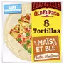 OLD EL PASO Tortillas de maïs et blé 8 pièces 335g