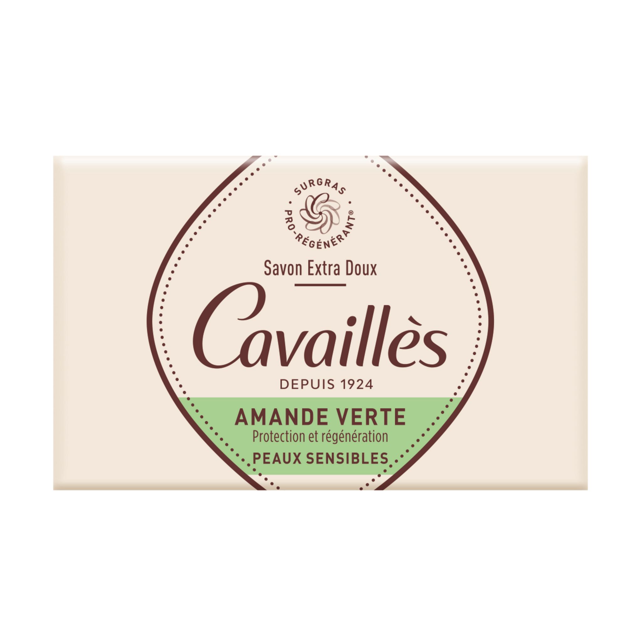 ROGE CAVAILLES Savon extra doux amande verte pour peaux sensibles 150g