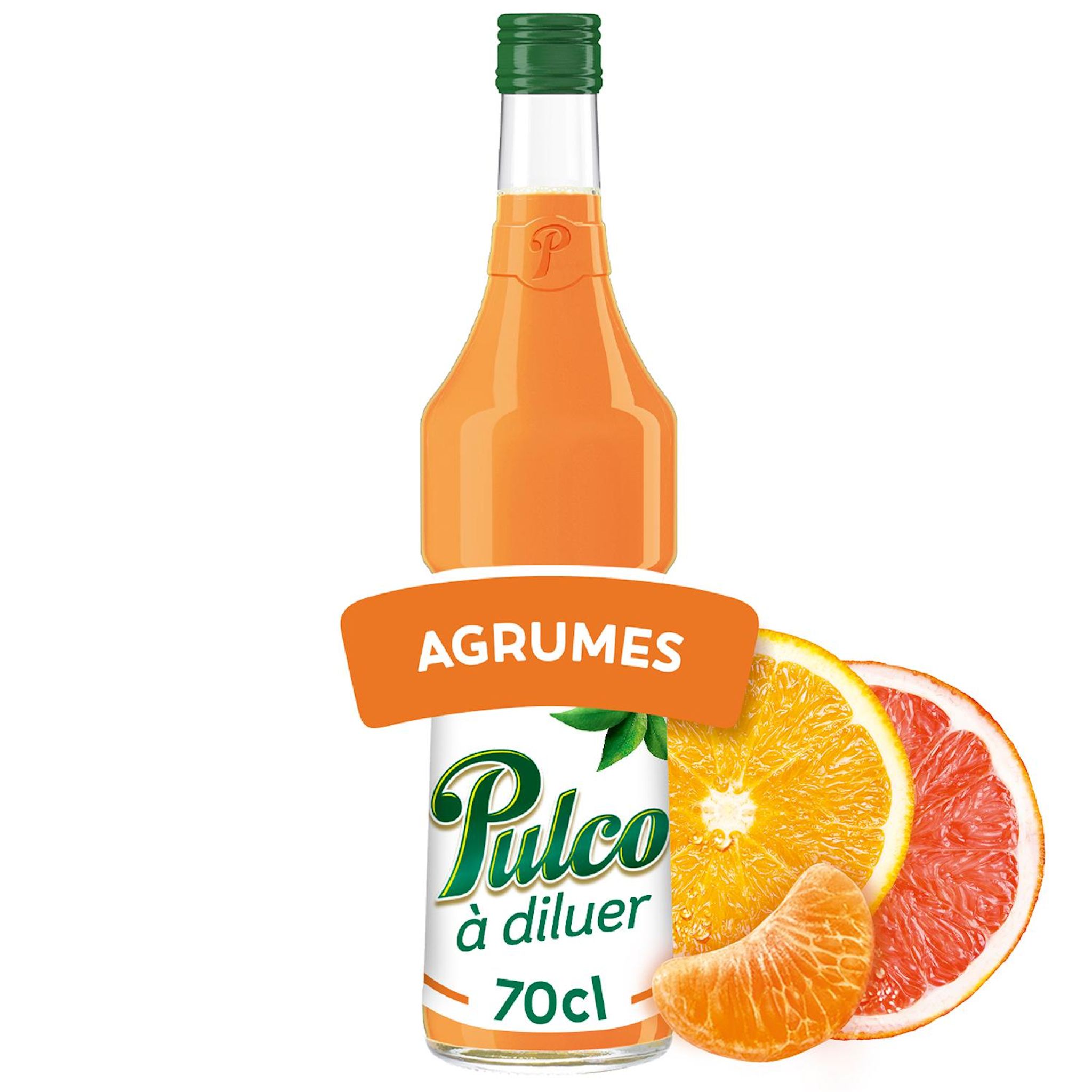 Voir la diapositive 2 : PULCO Concentré à diluer agrumes bouteille verre 70cl