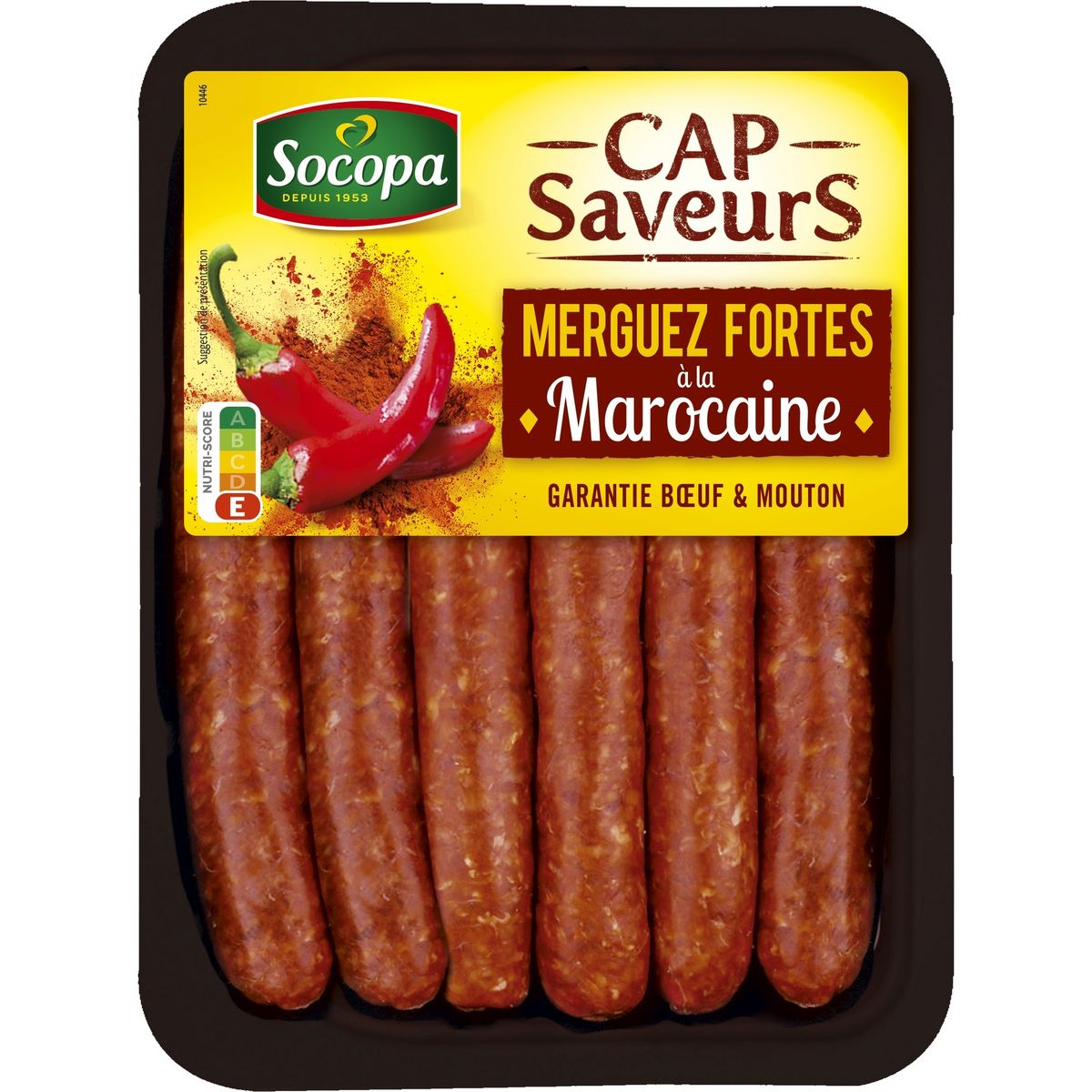 SOCOPA Merguez forte 6 pièces 330g
