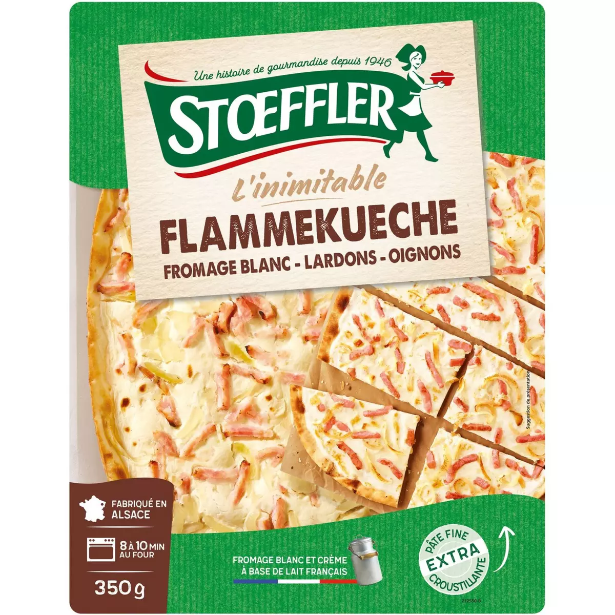 AUCHAN Kit pour pizza rectangulaire 600g pas cher 