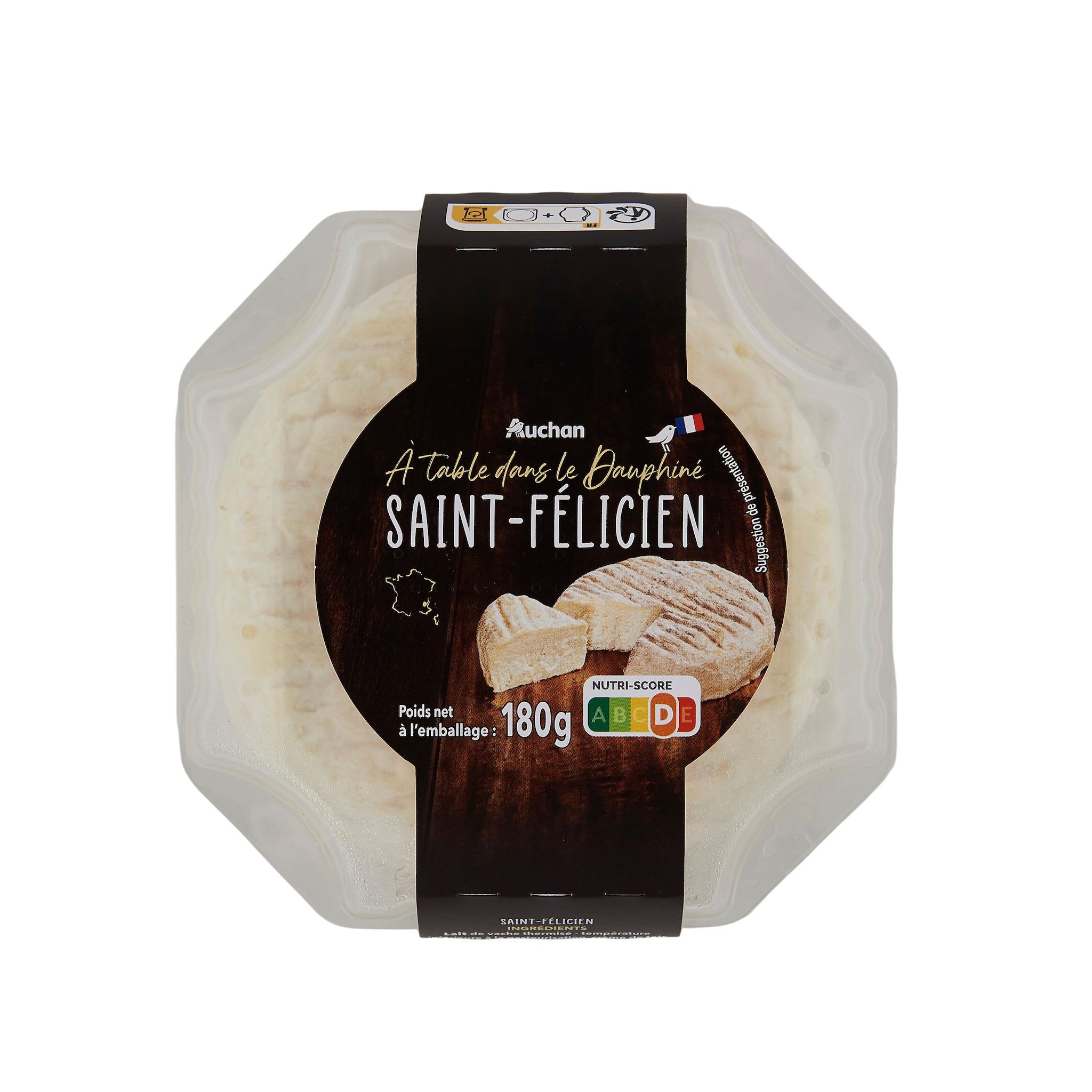 Voir la diapositive 3 : AUCHAN TERROIR St Félicien 180g