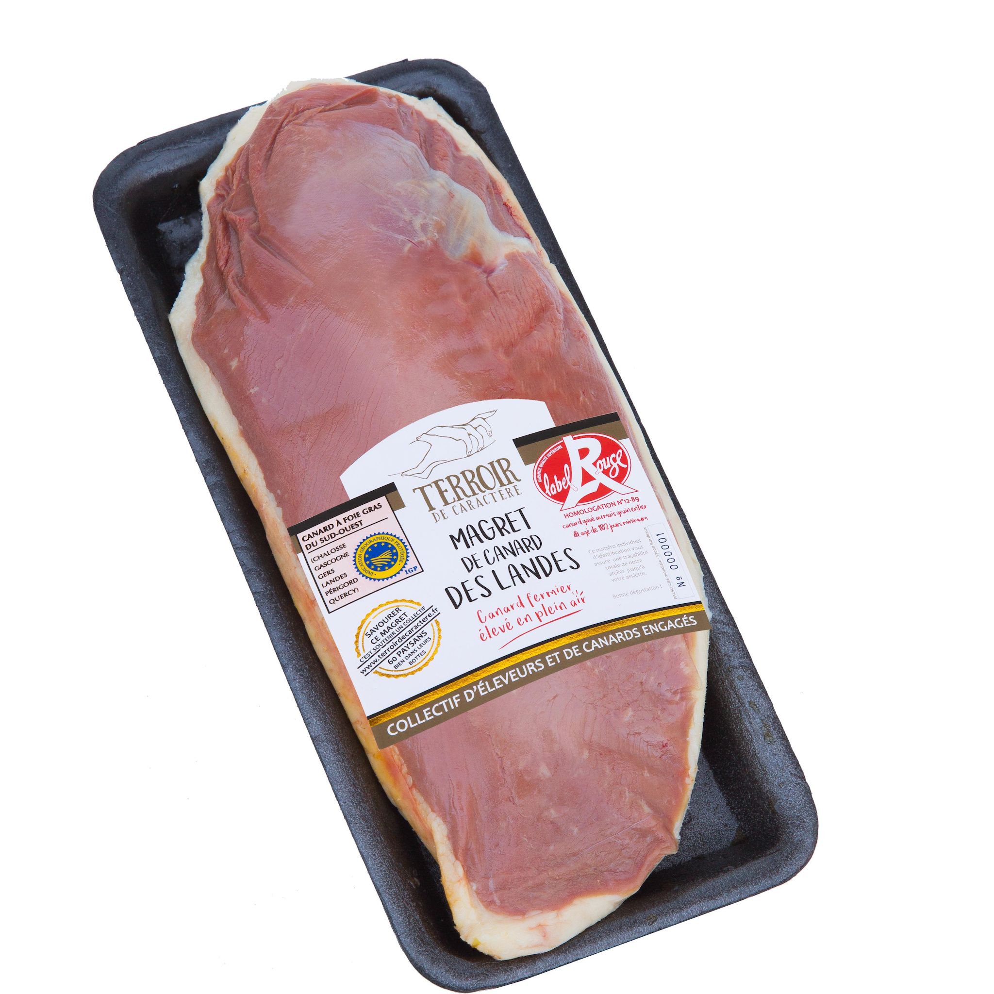 TERROIR DE CARACTERE Magret de canard des Landes IGP Label Rouge Env 400g