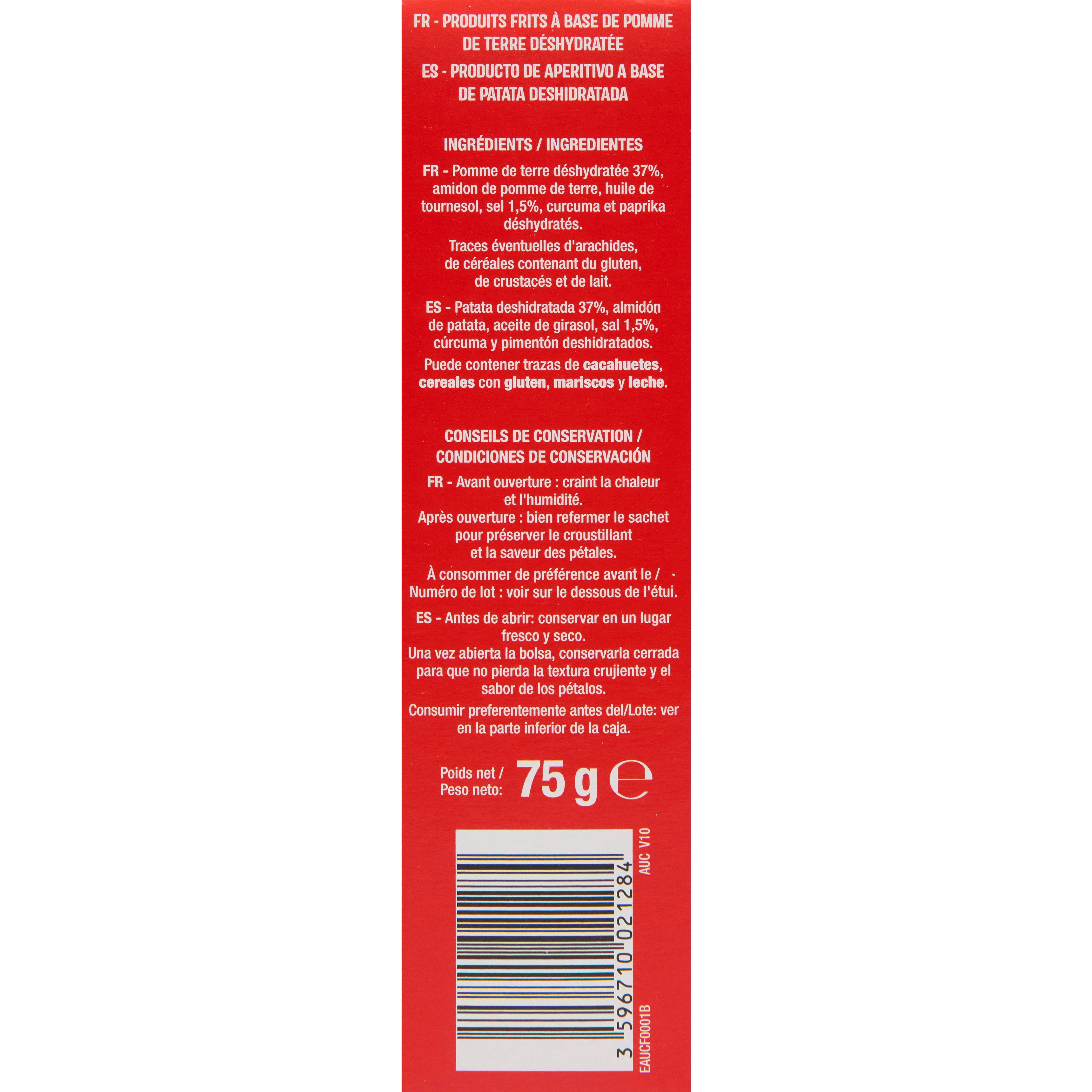 Voir la diapositive 2 : AUCHAN Pétales salés 75g