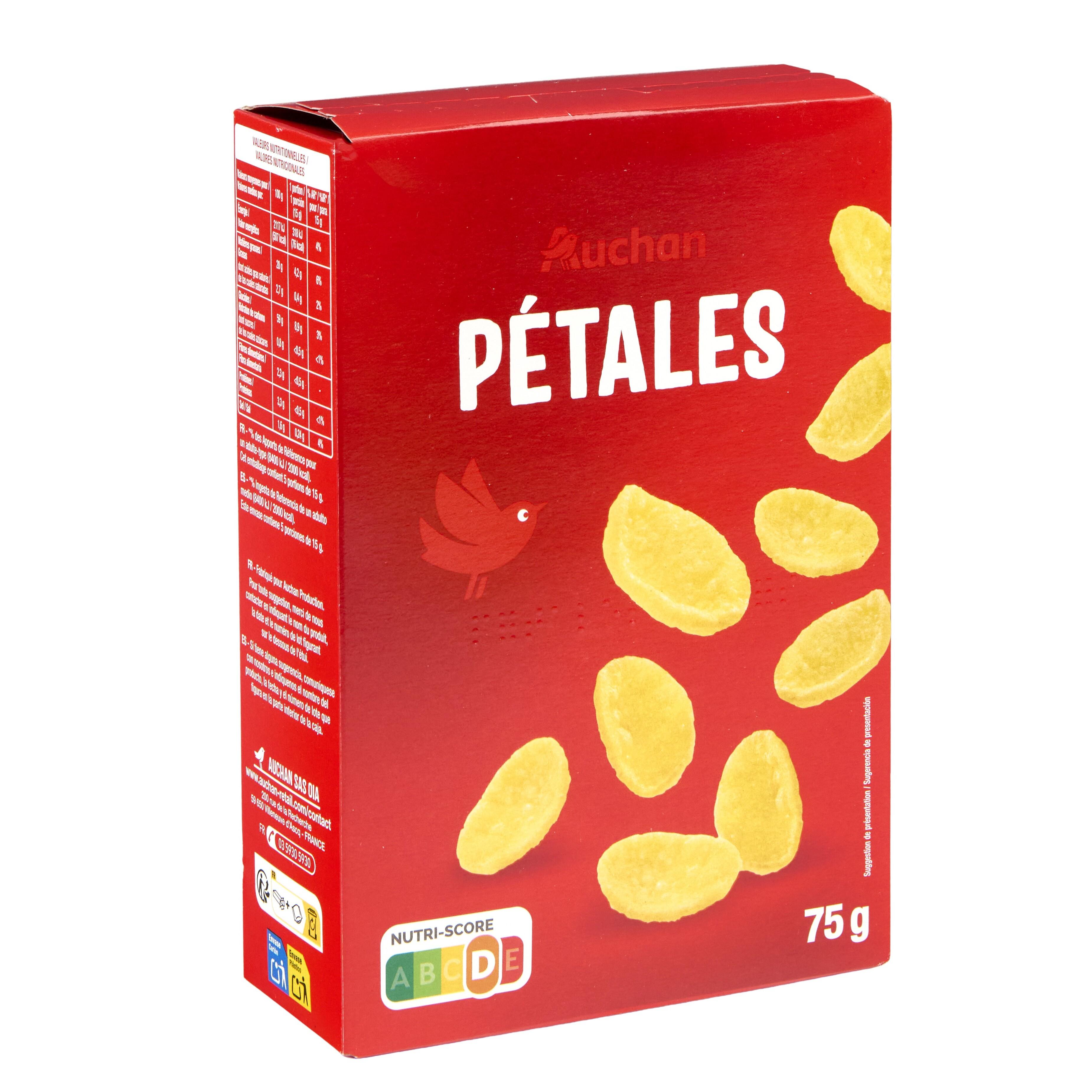 Voir la diapositive 4 : AUCHAN Pétales salés 75g