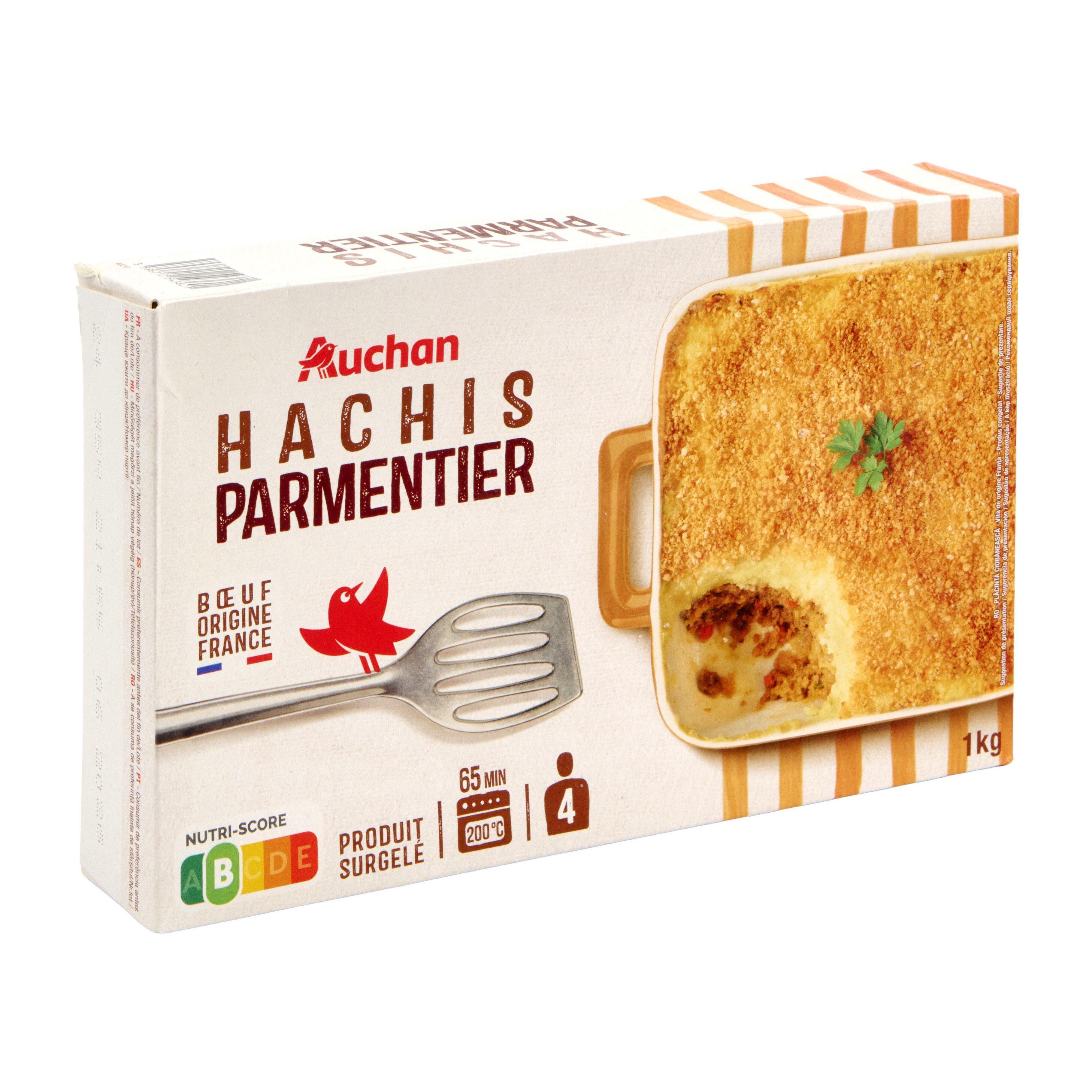 Voir la diapositive 3 : AUCHAN Hachis parmentier 4 portions 1kg