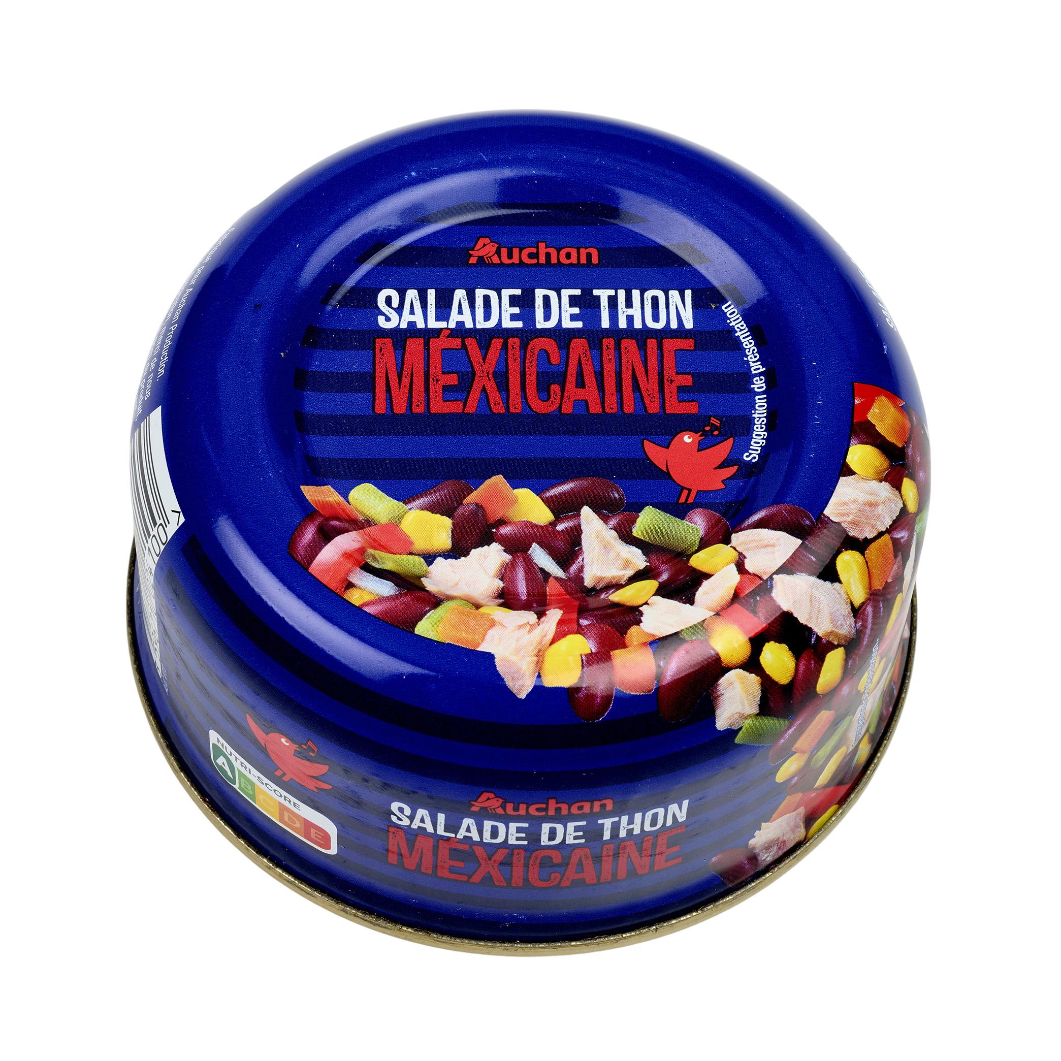 Voir la diapositive 3 : AUCHAN Salade mexicaine au thon 250g