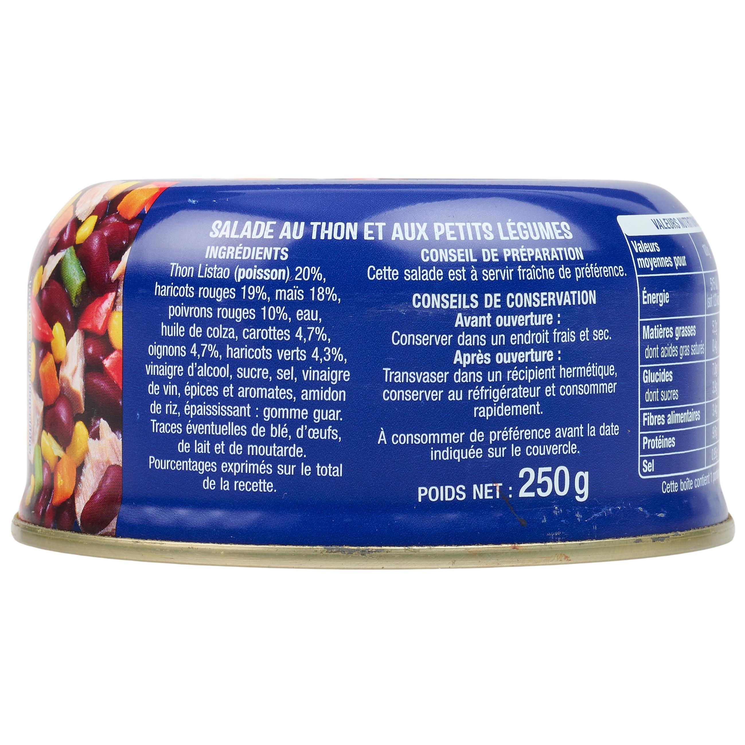 Voir la diapositive 4 : AUCHAN Salade mexicaine au thon 250g