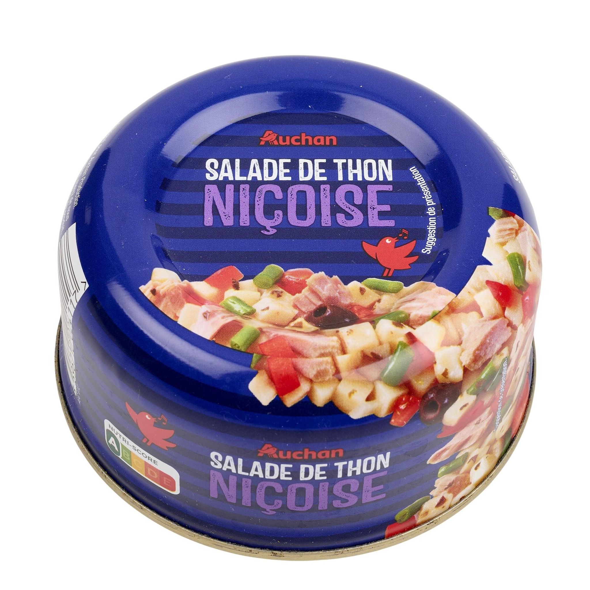 Voir la diapositive 2 : AUCHAN Salade niçoise au thon 250g