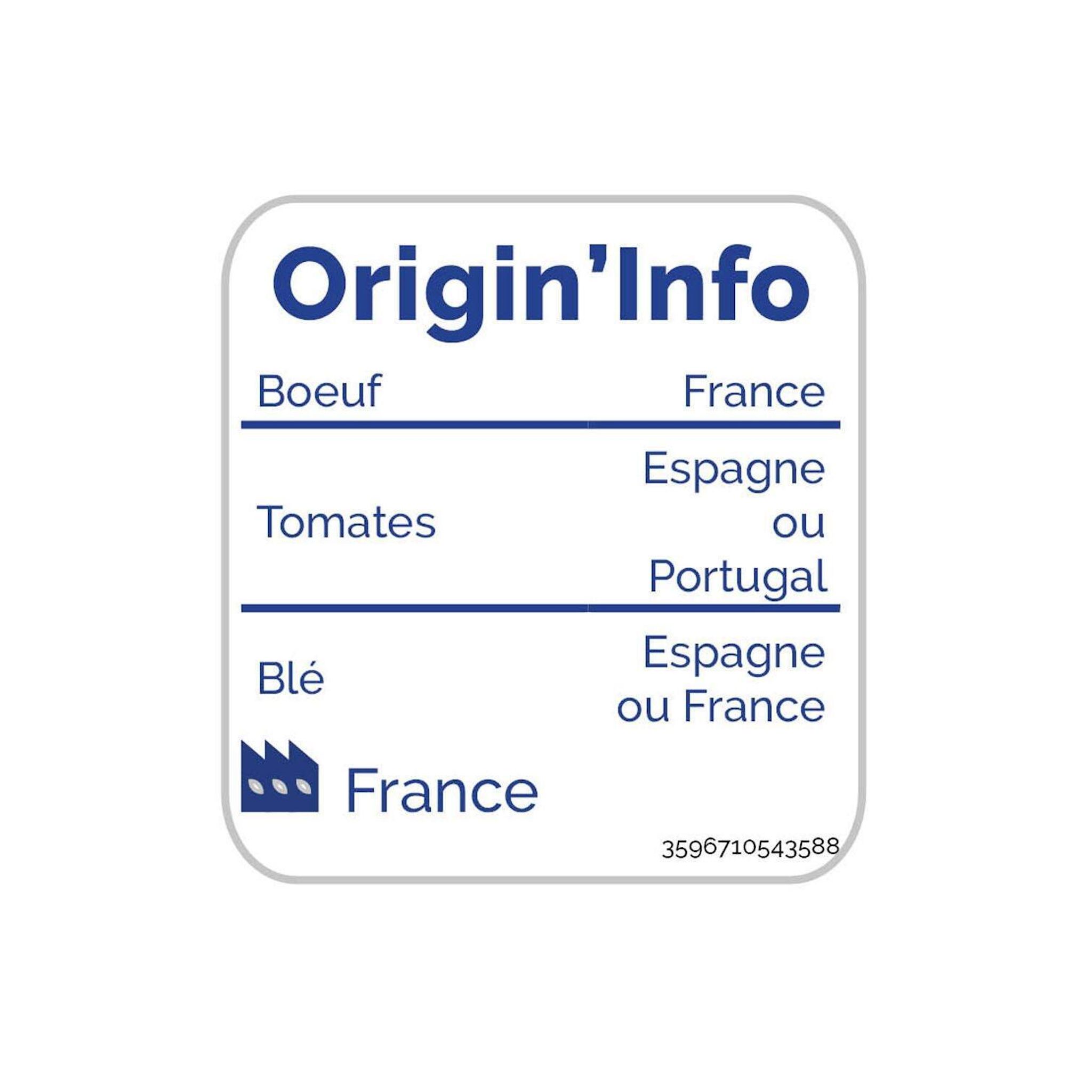 Voir la diapositive 4 : AUCHAN Lasagnes à la bolognaise 4 portions 1kg