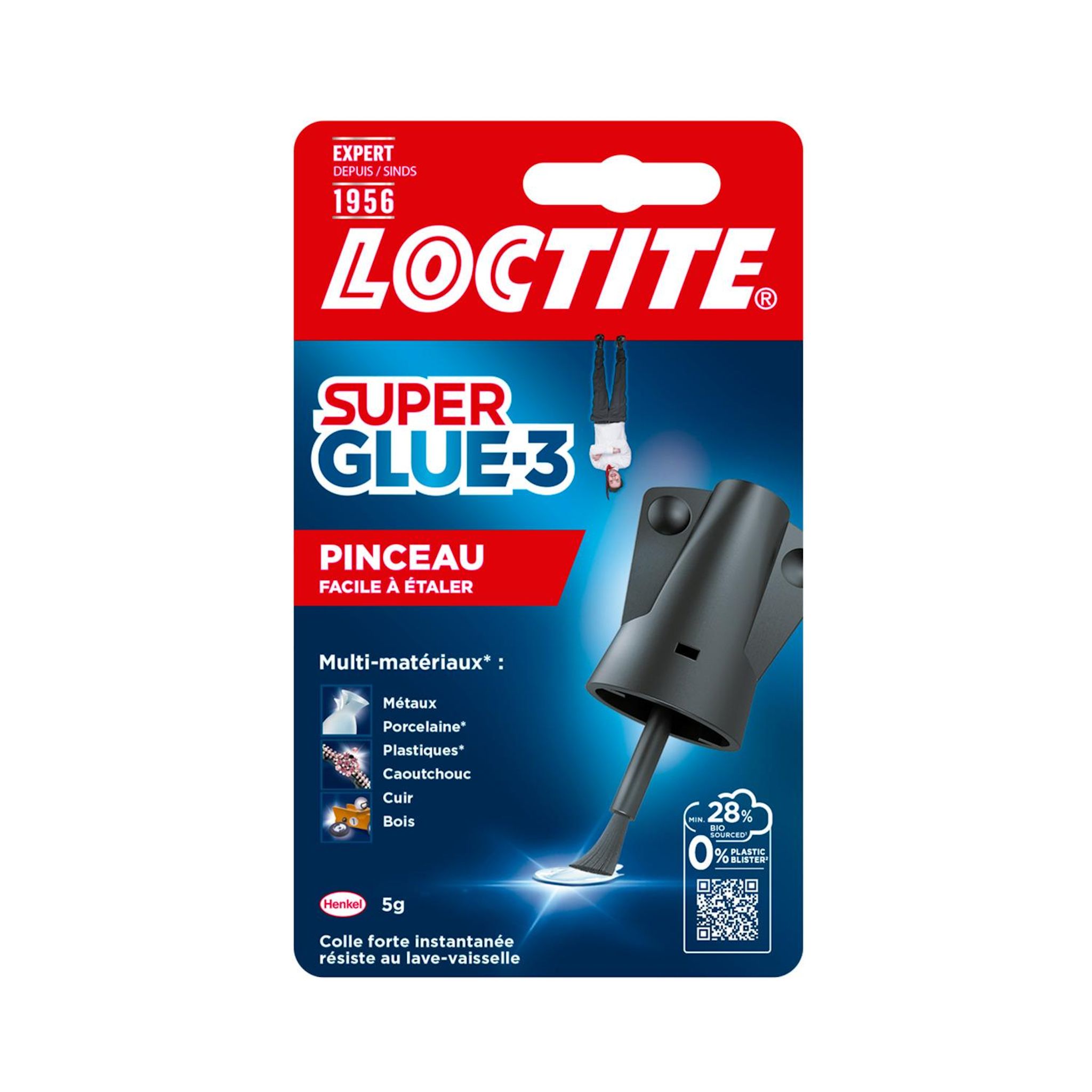 LOCTITE Colle superglue 3 pinceaux 5 g