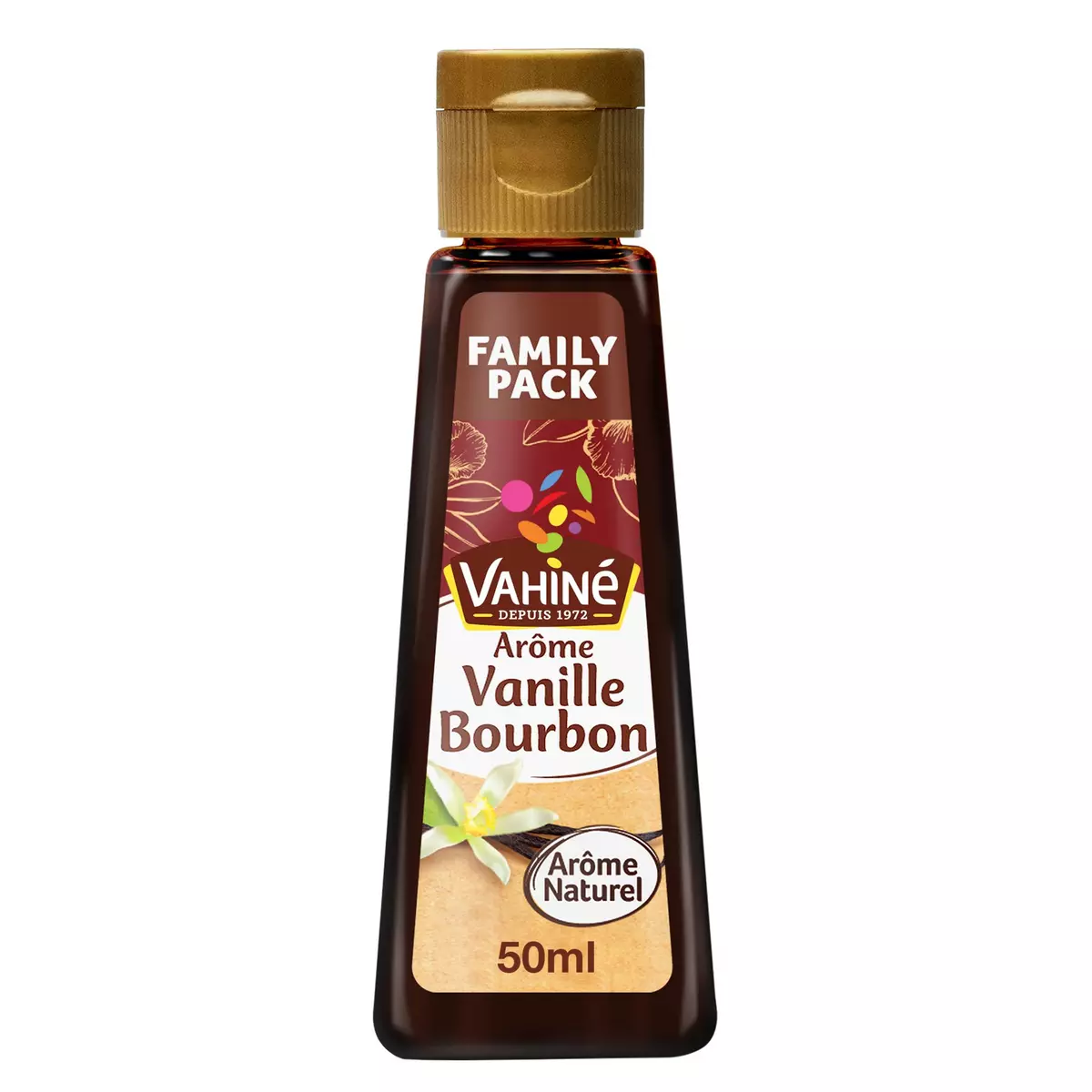 VAHINE Arôme naturel liquide de vanille bourbon 50ml