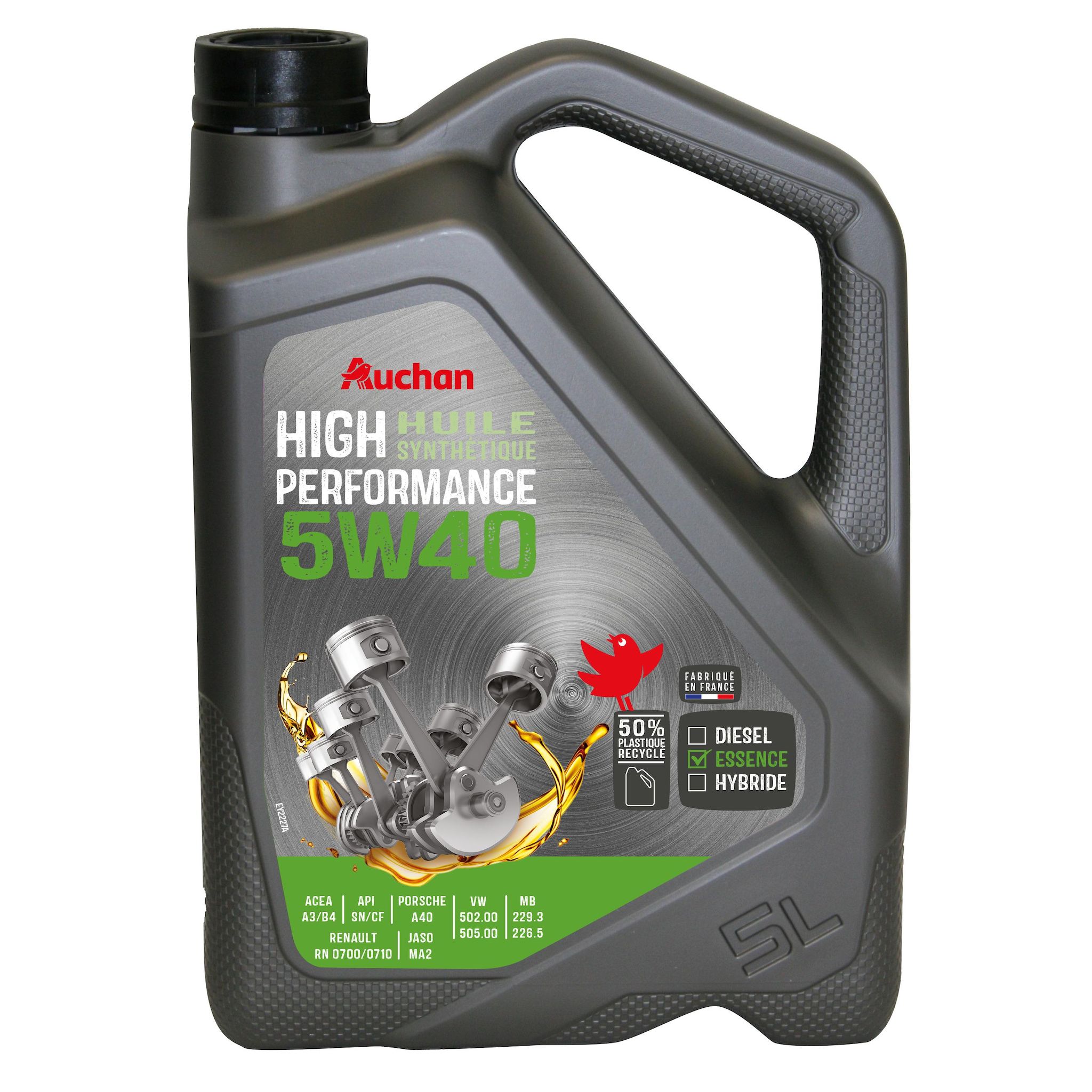 AUCHAN Huile synthétique essence 5W405L