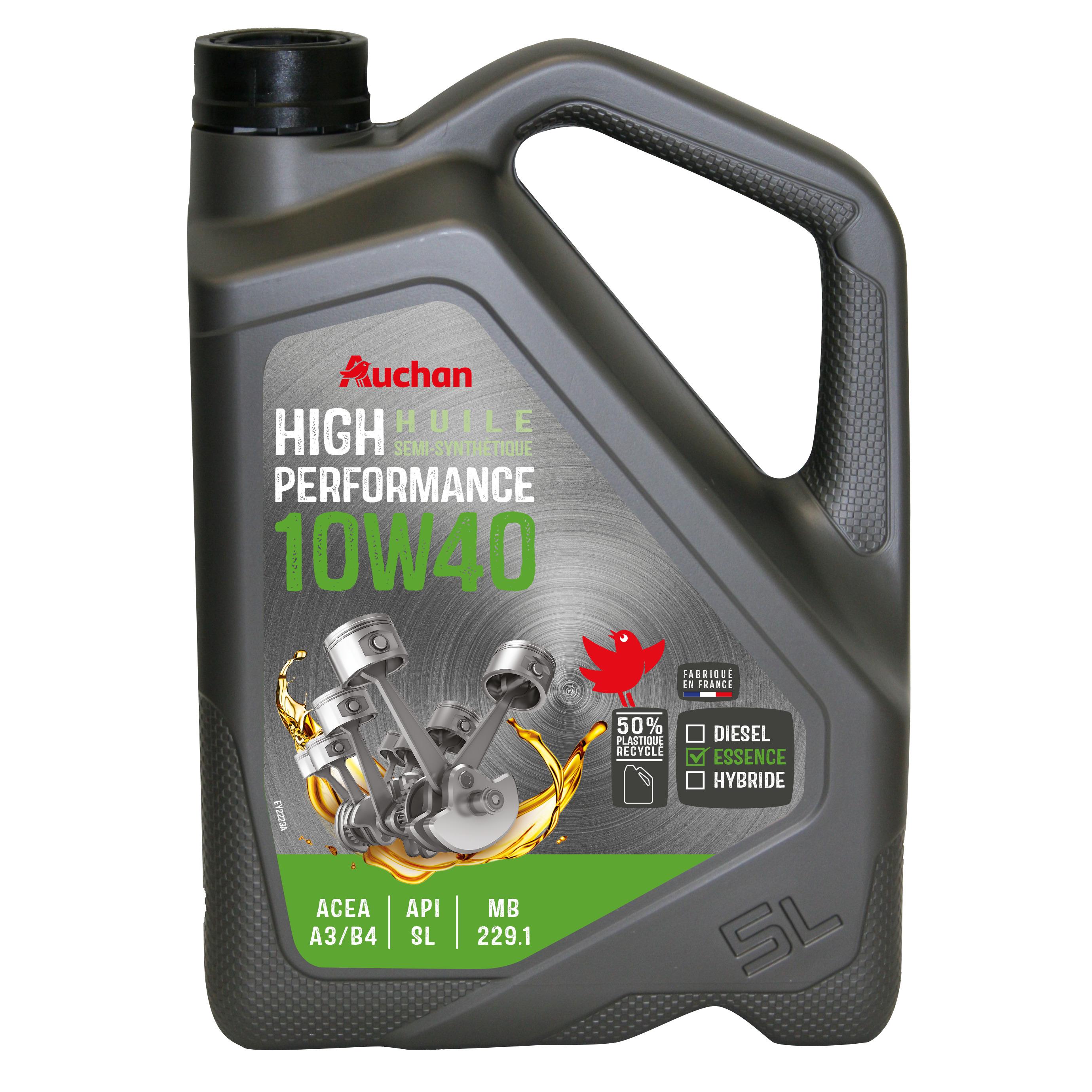 AUCHAN Huile moteur essence semi synthétique 10W405L