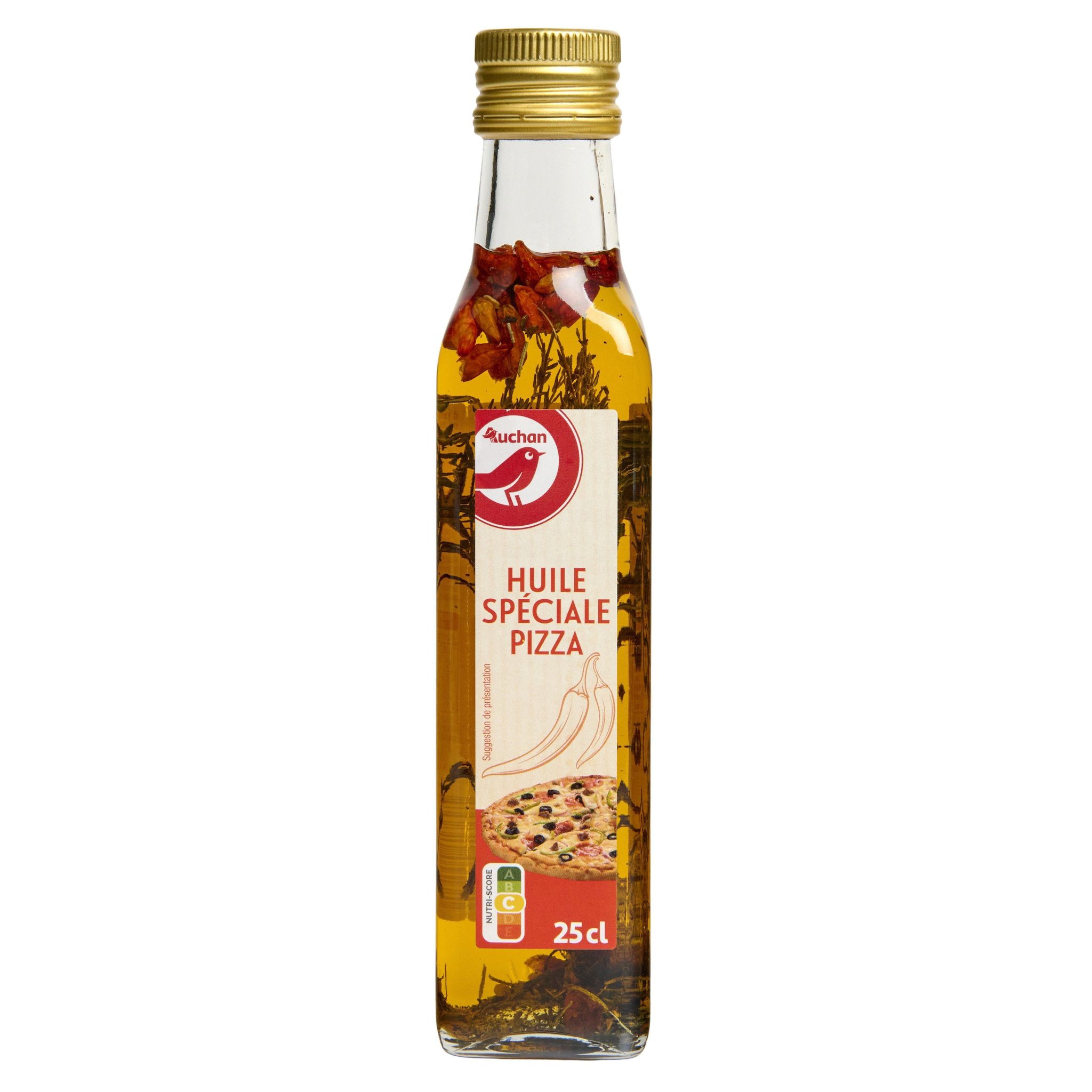 Voir la diapositive 3 : AUCHAN Huile spéciale pizza 25cl