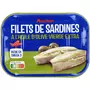 AUCHAN Filets de sardines à l'huile d'olive vierge extra 100g