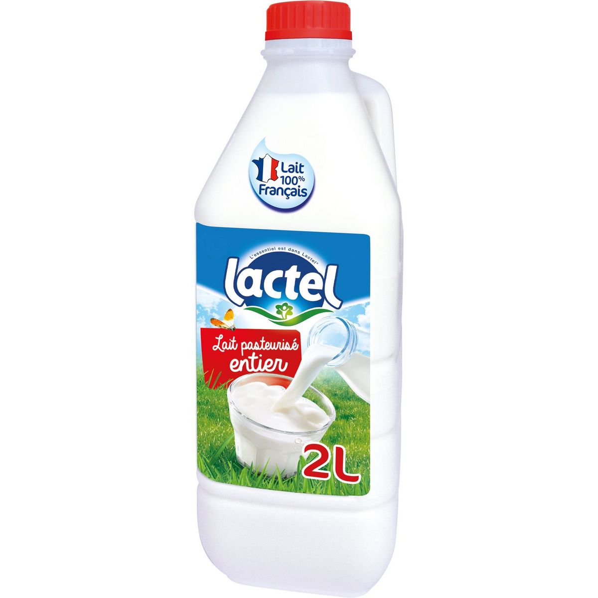 LACTEL Lait frais pasteurisé 2L