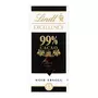 LINDT Excellence tablette de chocolat noir dégustation absolu 99% 1 pièce 50g