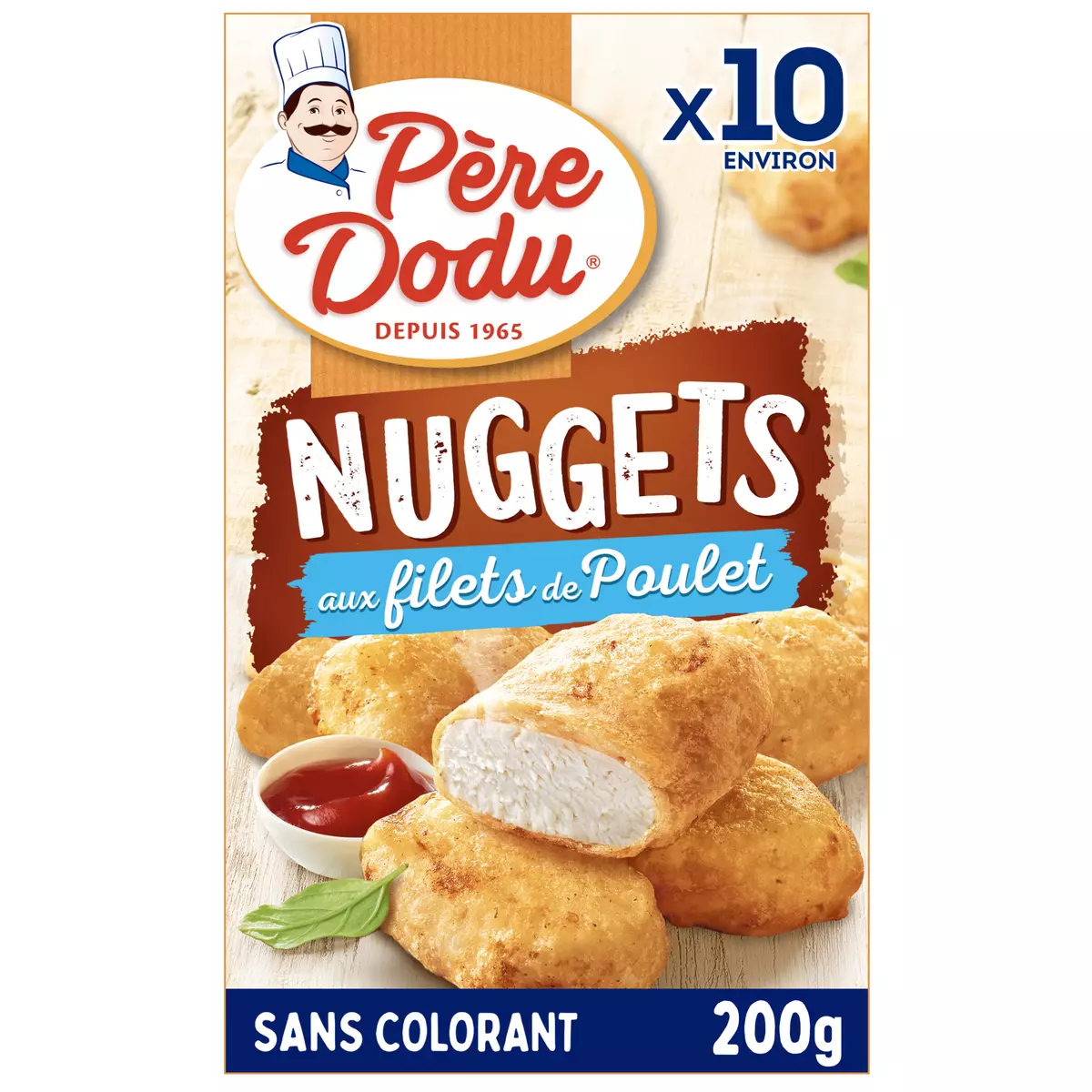 PERE DODU Nuggets aux filets de poulet 10 pièces 200g