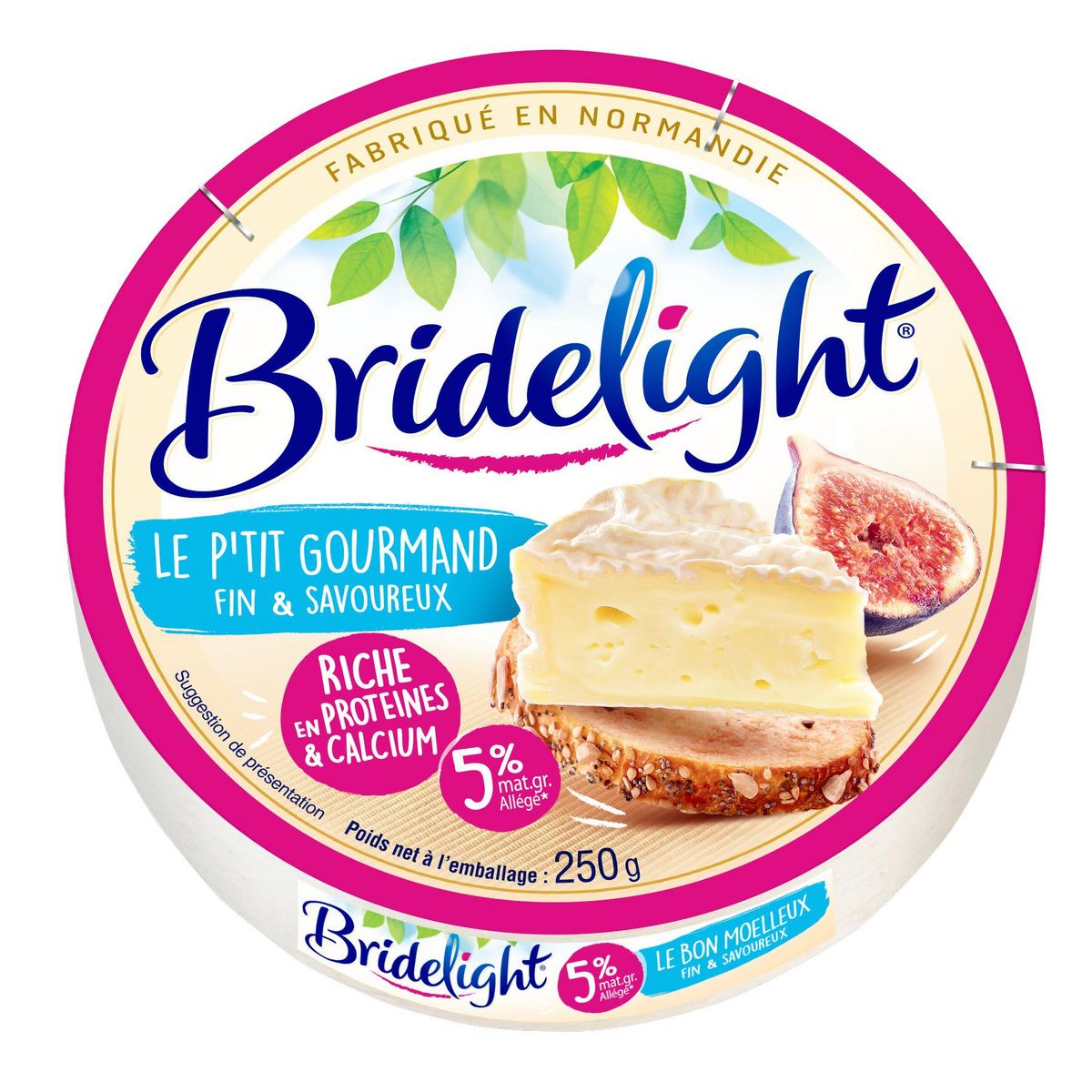 BRIDELIGHT Fromage fin et savoureux 5%MG 250g