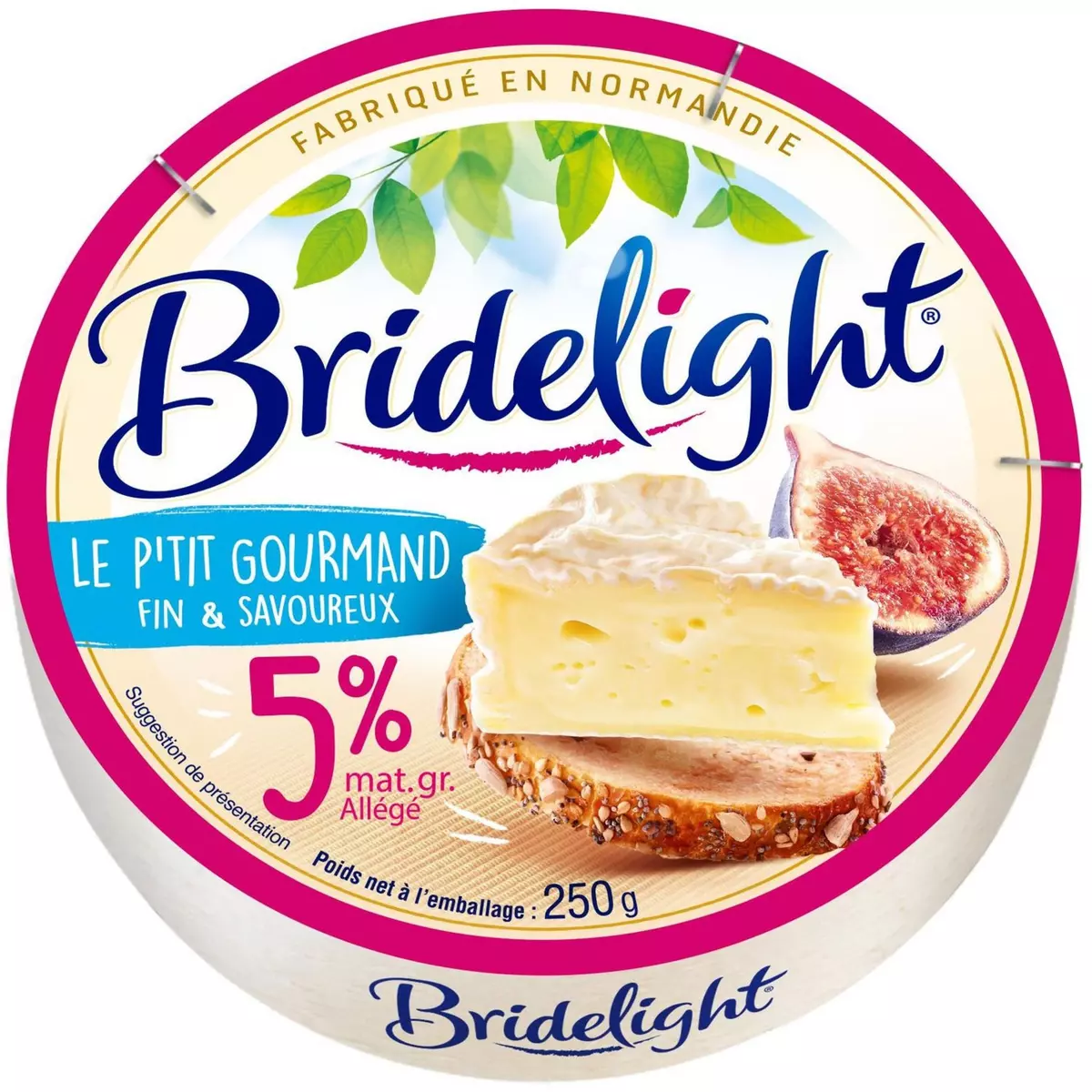 BRIDELIGHT Fromage fin et savoureux 5%MG 250g