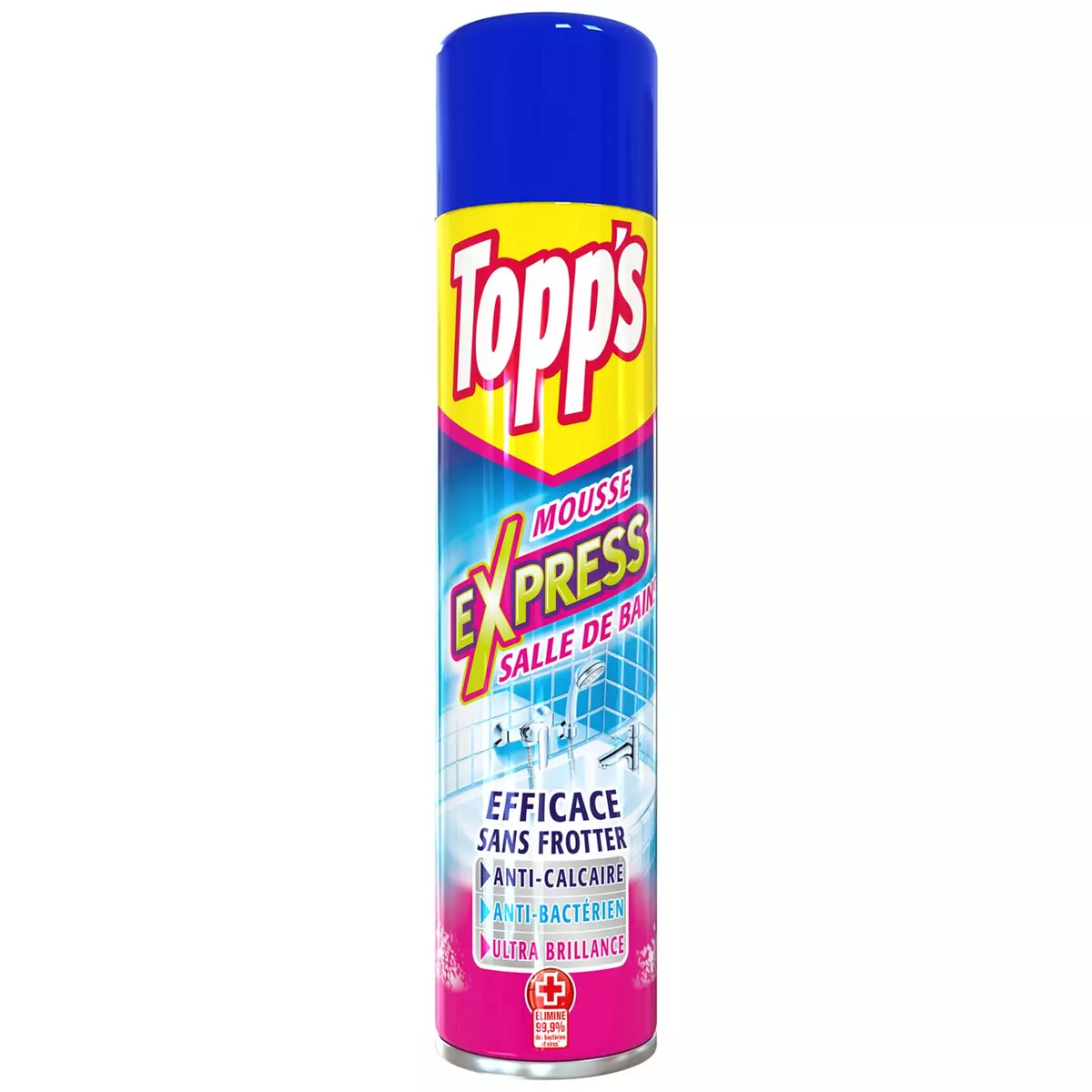 TOPP'S Mousse spray nettoyante express pour salle de bain 600ml