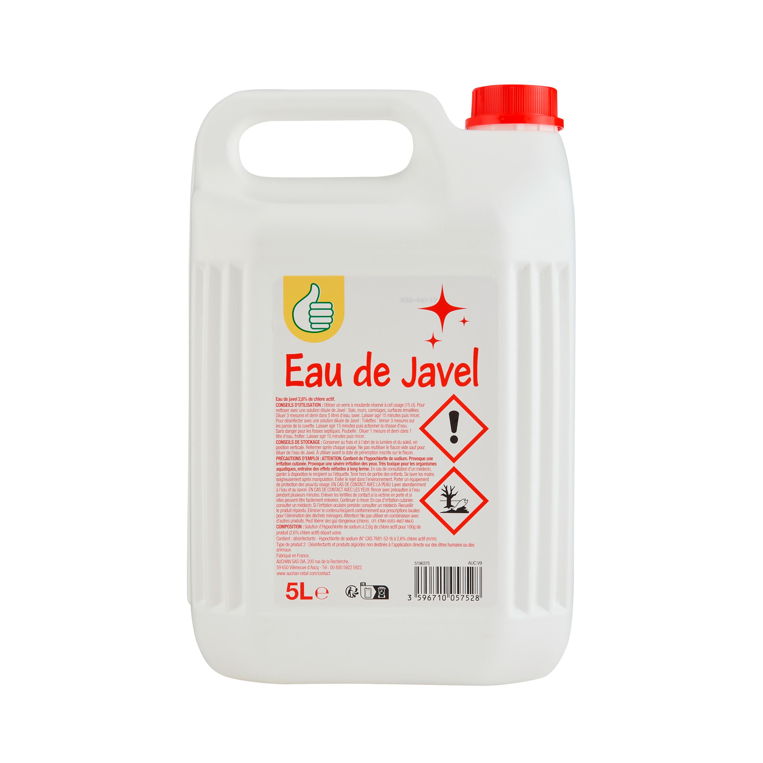 Voir la diapositive 3 : POUCE Eau de javel 5l