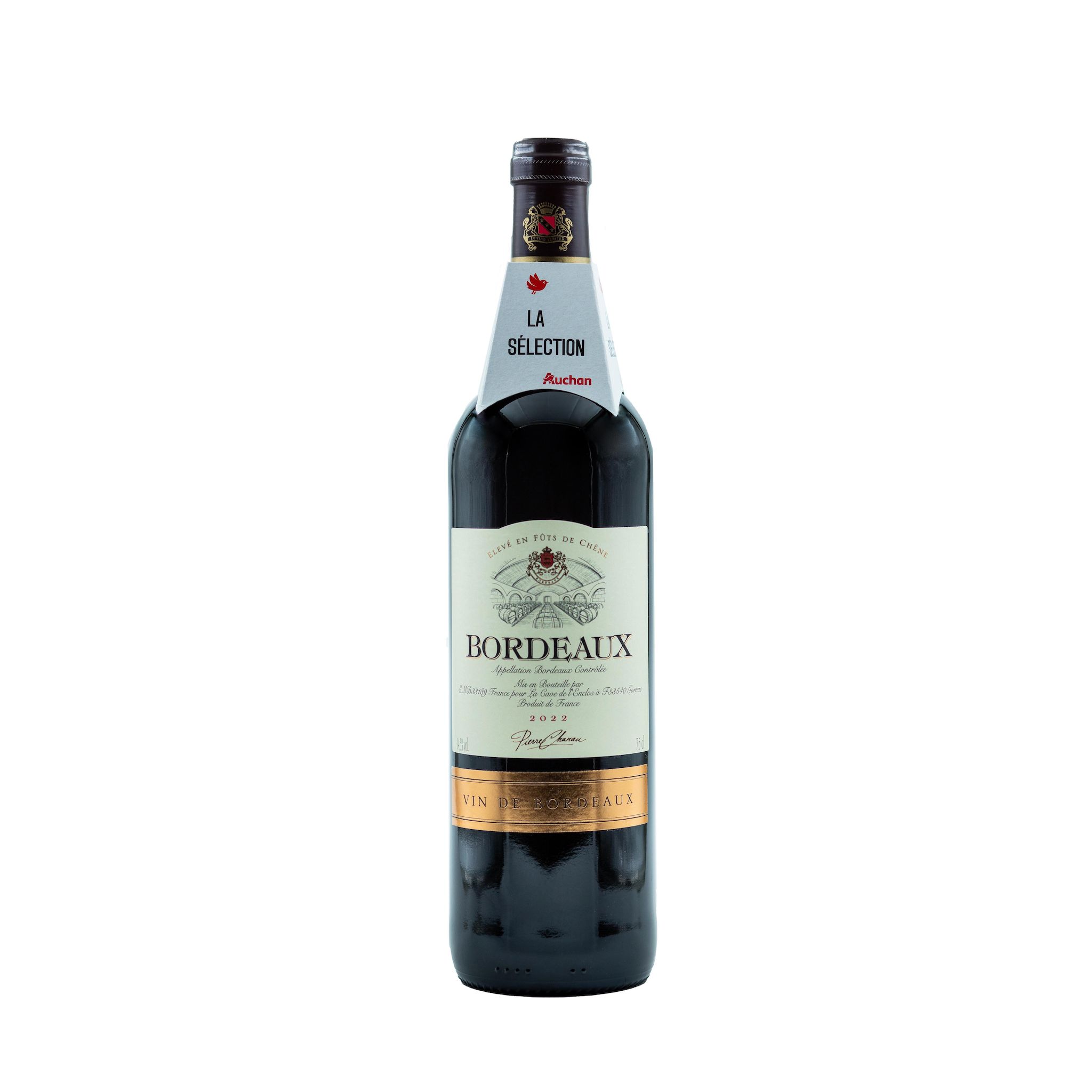 Voir la diapositive 2 : PIERRE CHANAU Vin rouge AOP Bordeaux 75cl