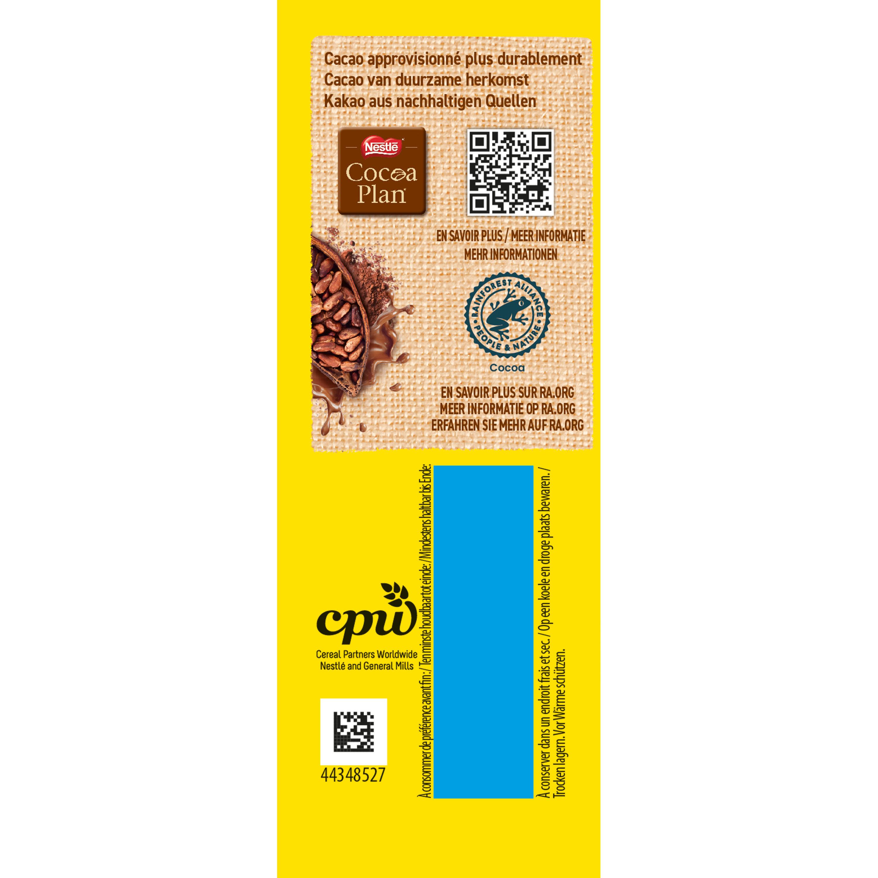 Voir la diapositive 2 : NESQUIK Barres de céréales au chocolat 6 barres 150g