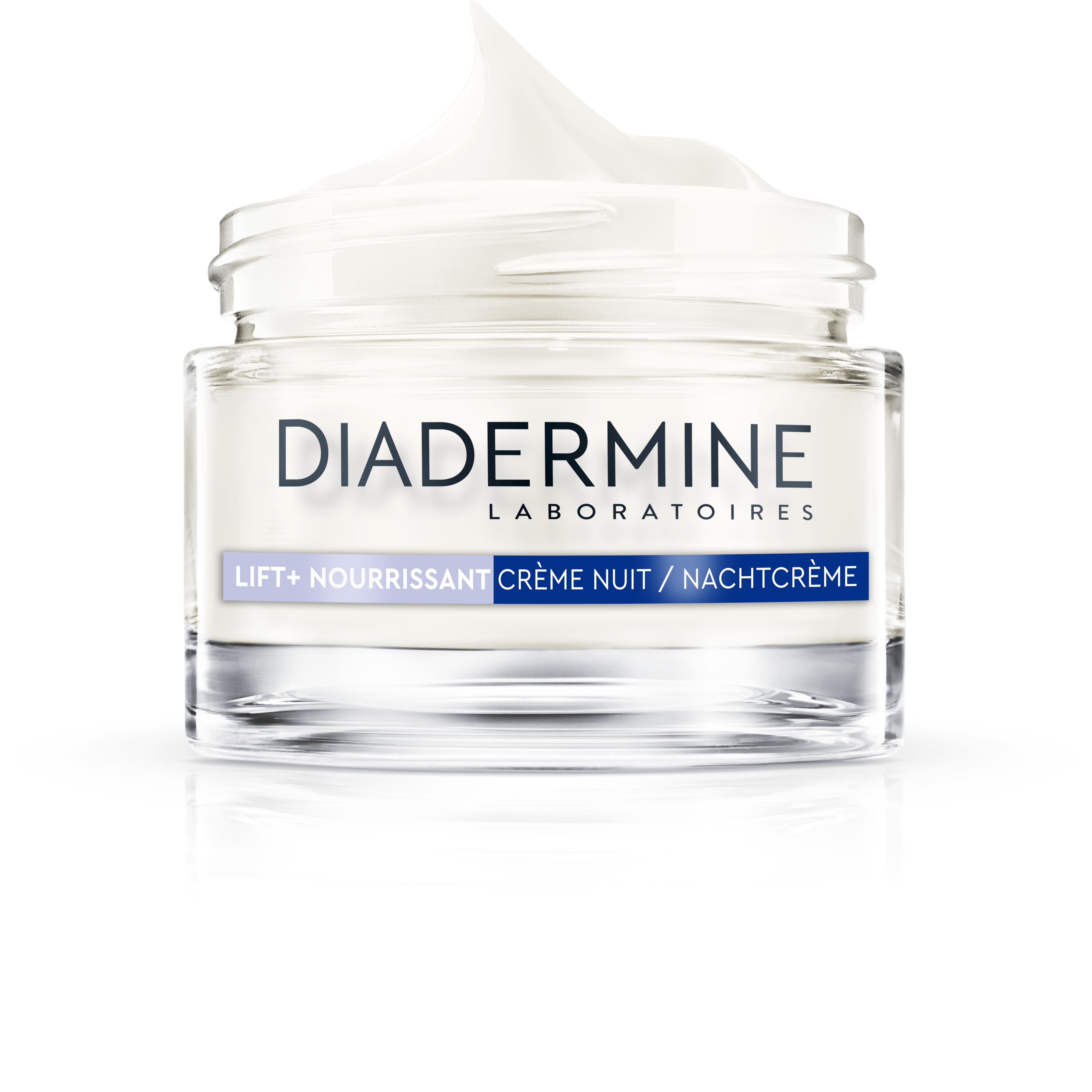 Voir la diapositive 2 : DIADERMINE Lift+ nourrissant soin de nuit anti-rides fermeté 50ml