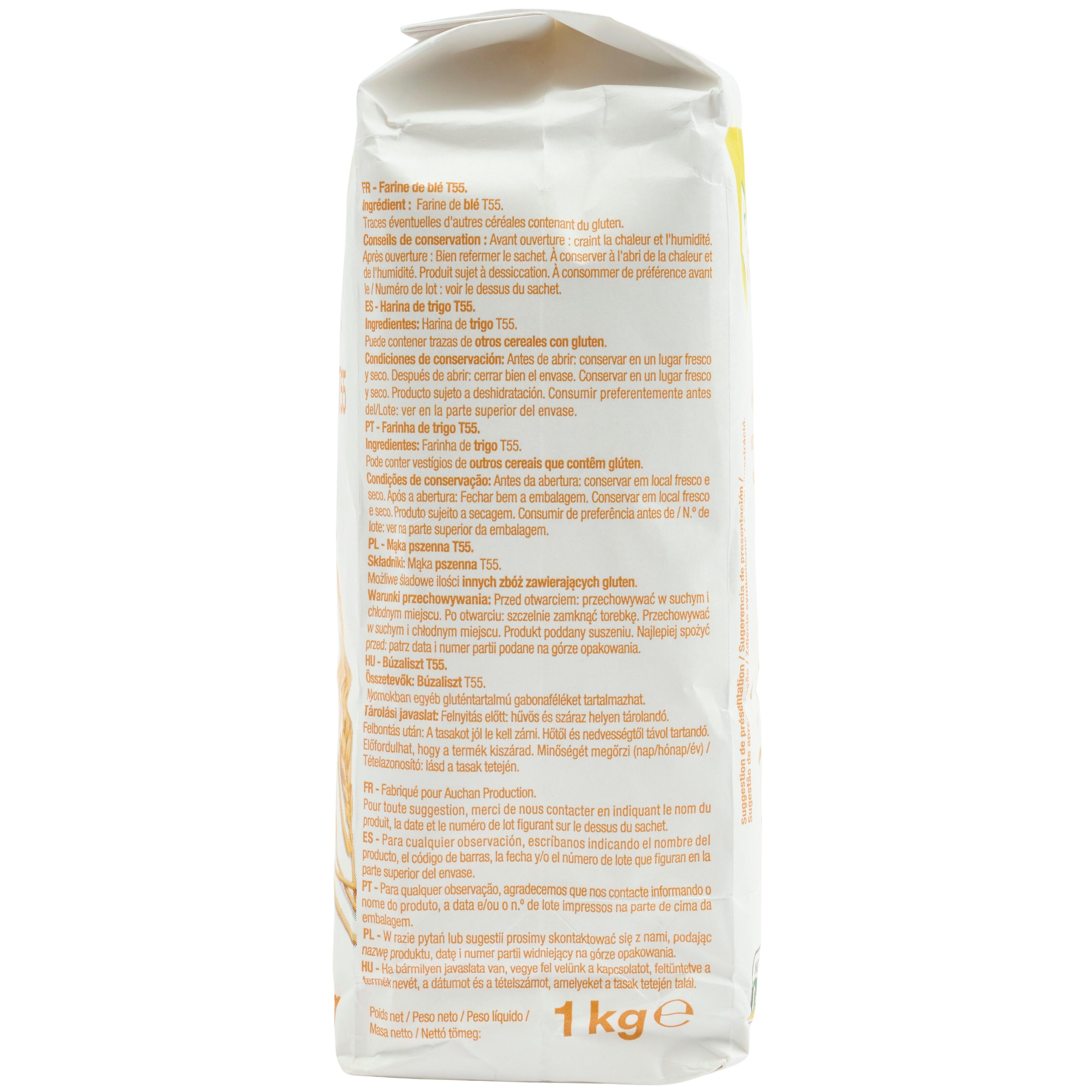 Voir la diapositive 3 : POUCE Farine de blé T55 1kg
