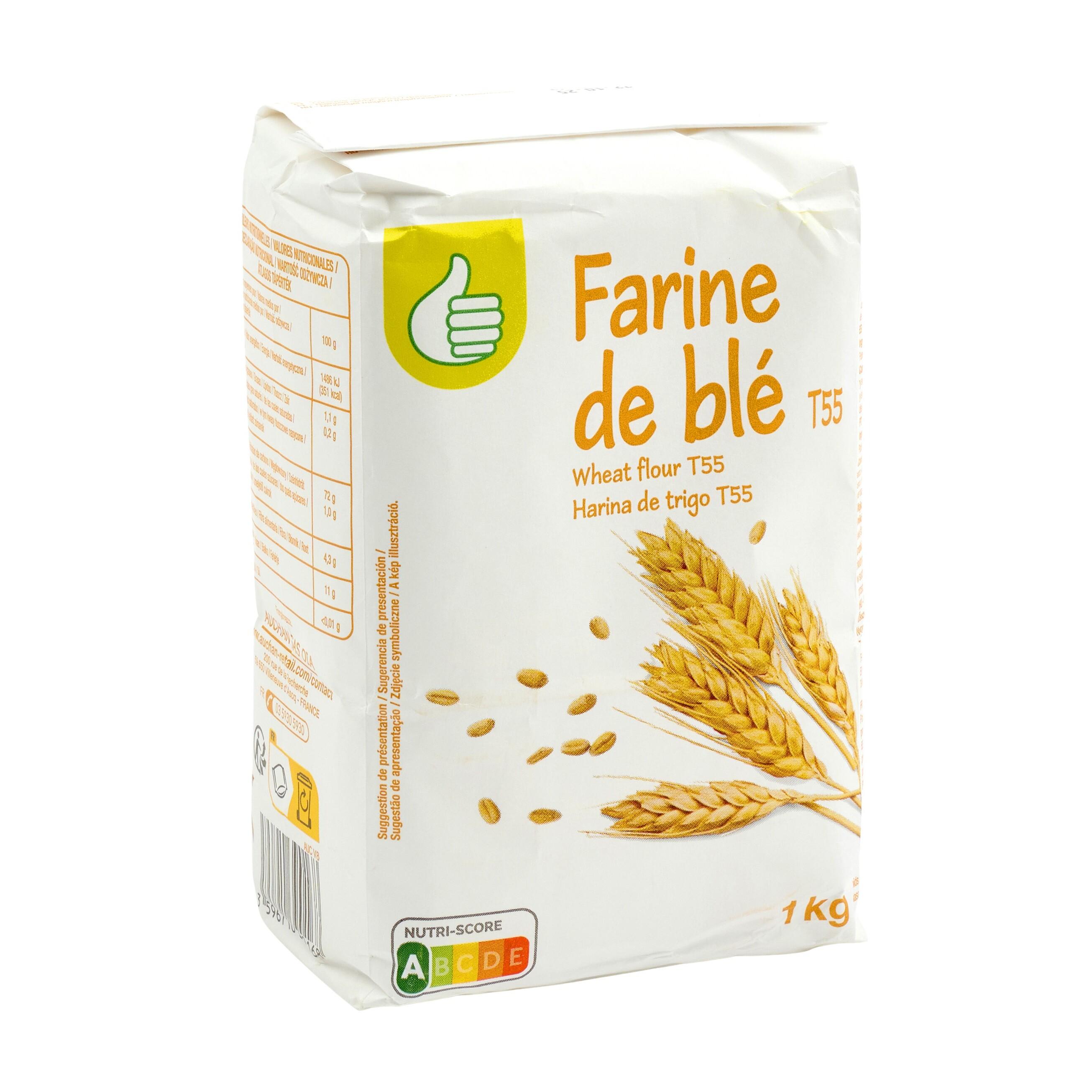 Voir la diapositive 4 : POUCE Farine de blé T55 1kg