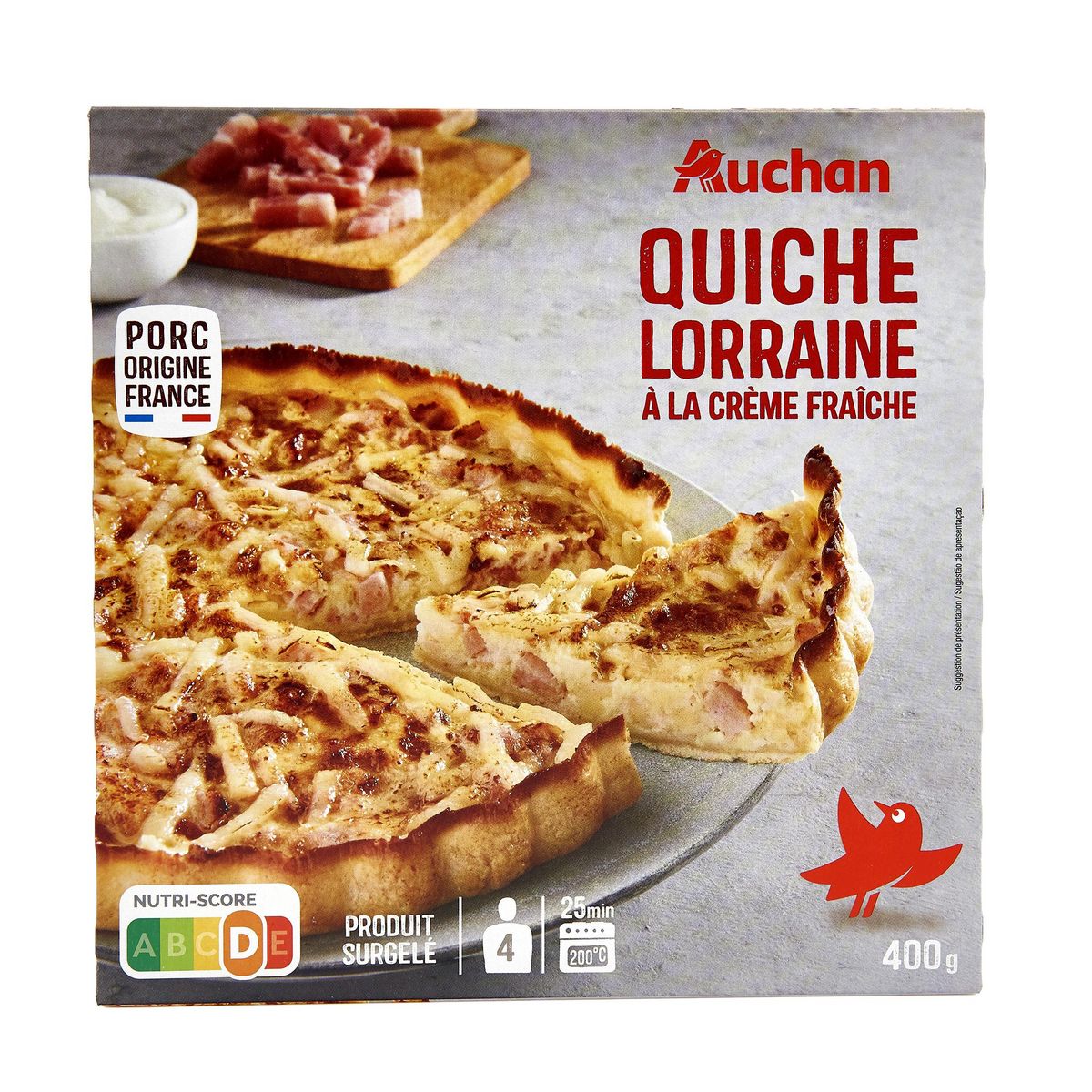 AUCHAN Quiche Lorraine 400g