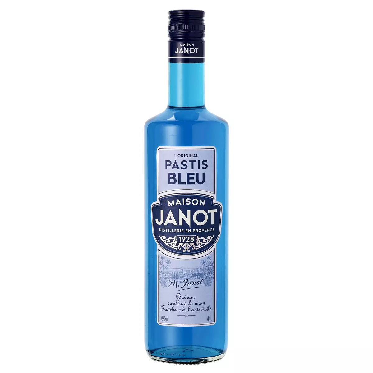 MAISON JANOT Pastis bleu 45% 75cl