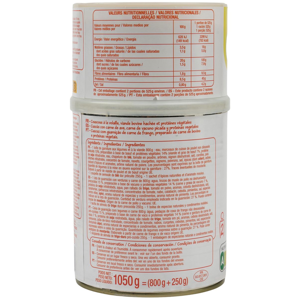 POUCE Couscous garni 2 personnes 1,050kg